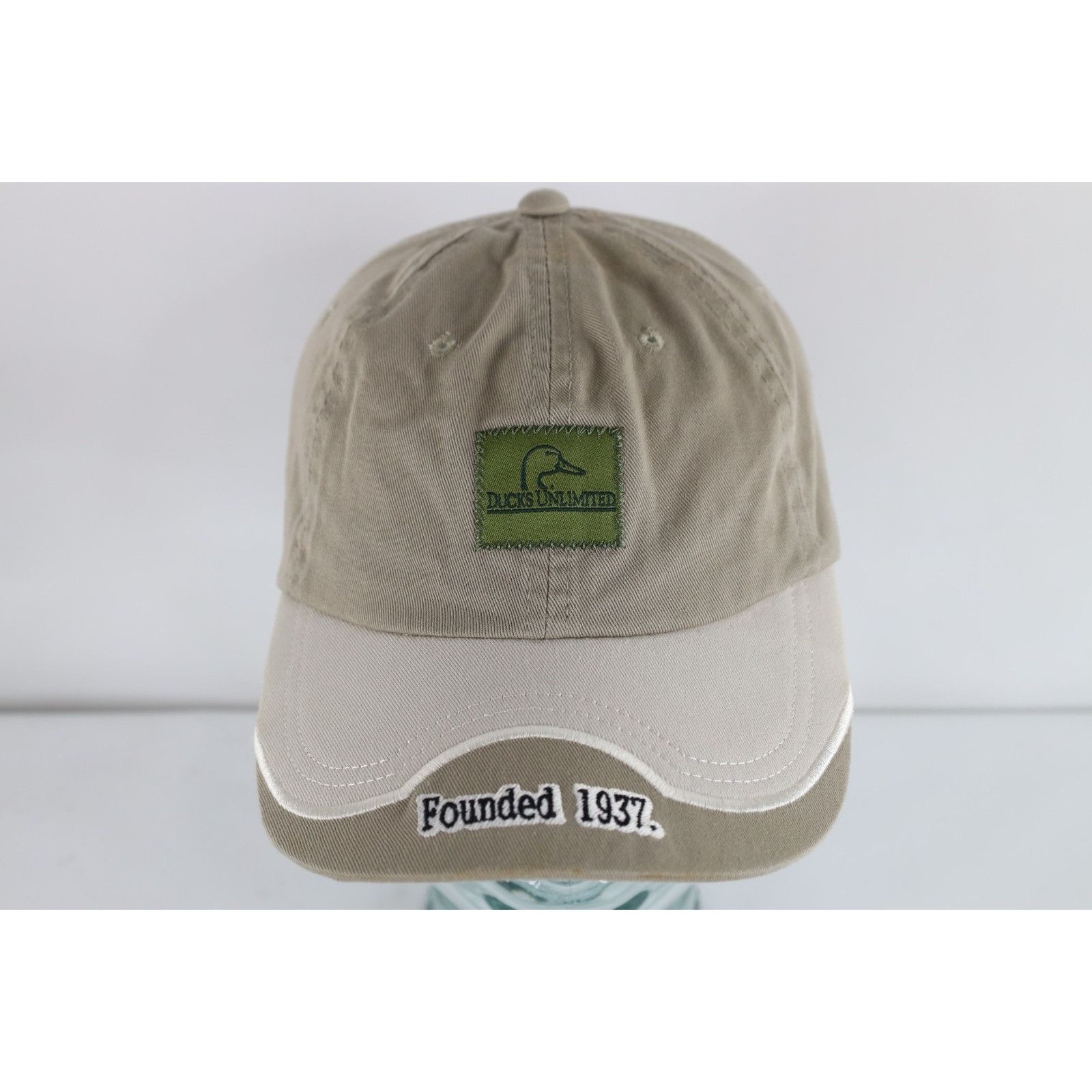 Vintage 90s Y2K Ducks Unlimited Spell Out Color Block Hat