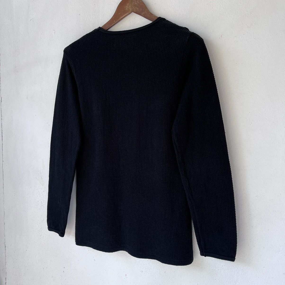 Beams Japan International Gallery BEAMS Waffle Knit Crewneck Long Sleeve Size US S / EU 44-46 / 1 - 7 Thumbnail
