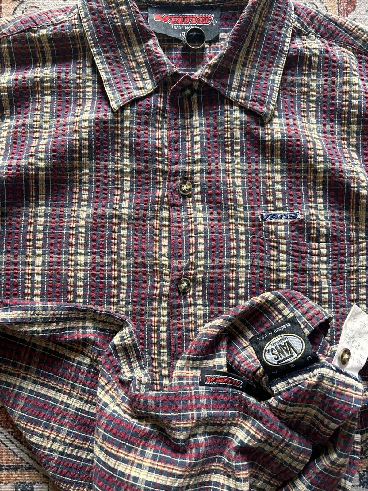 Vans 90s Vans Plaid shirt button up short sleeve Size US M / EU 48-50 / 2 - 4 Thumbnail