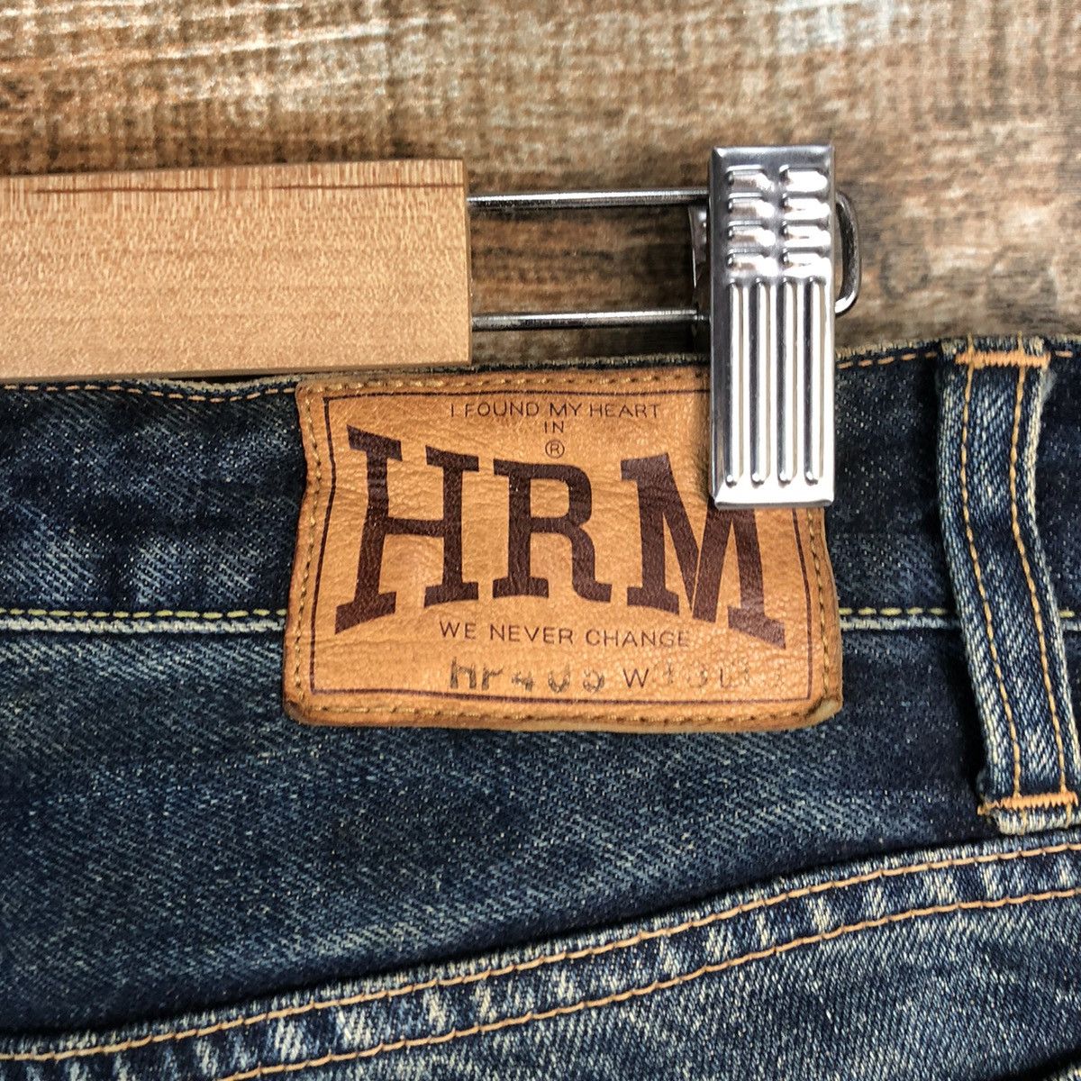HOLLYWOOD RANCH MARKET DLL HRM Hollywood Ranch Market Blue Denim jeans Pants #C131 Size US 33 - 17 Thumbnail