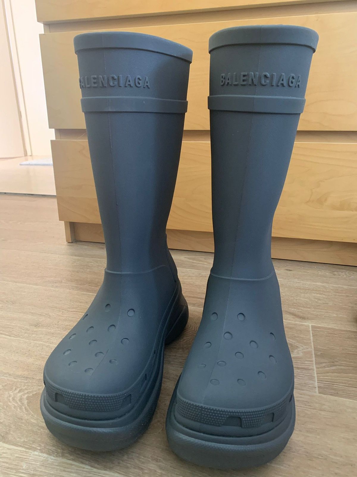 Balenciaga *Brandnew* Balenciaga Grey Croc Boots Sz.44 Size US 11 / EU 44 - 4 Thumbnail