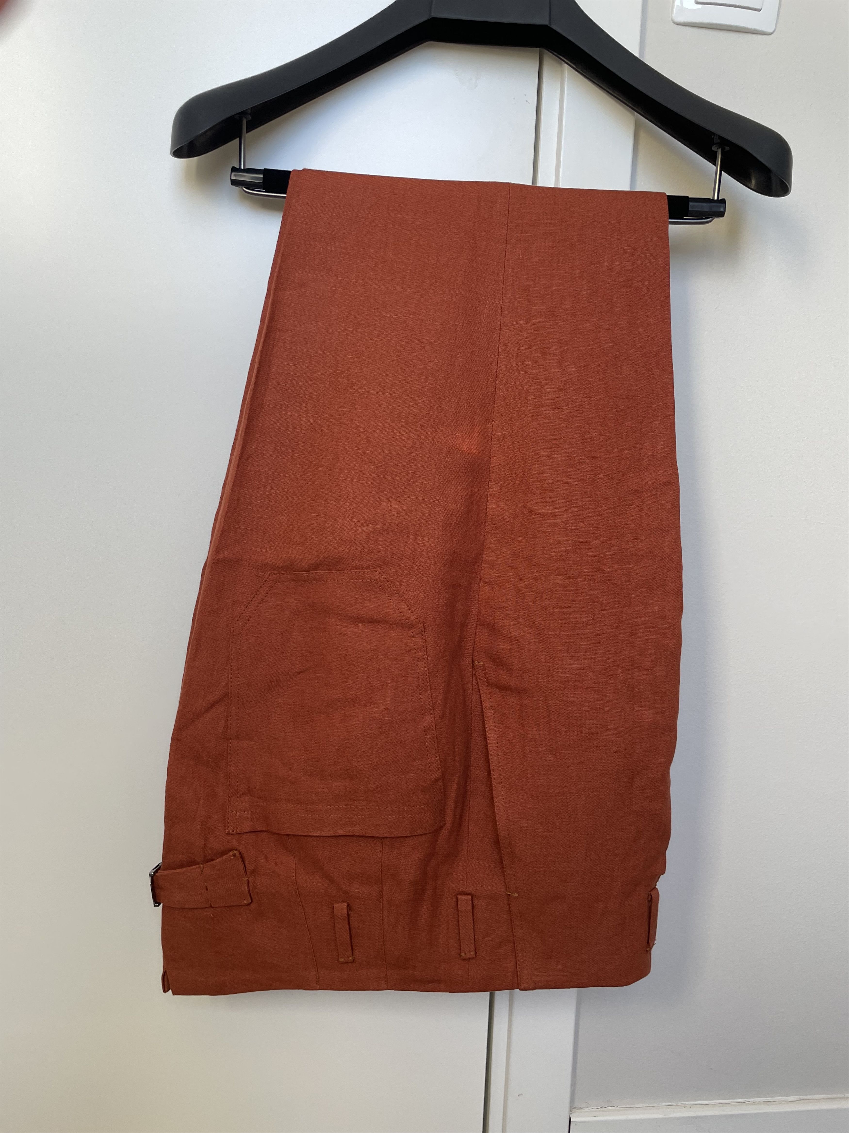 Other NWOT Villa del Corea brick linen high rise trousers, w34 Size US 34 / EU 50 - 3 Thumbnail