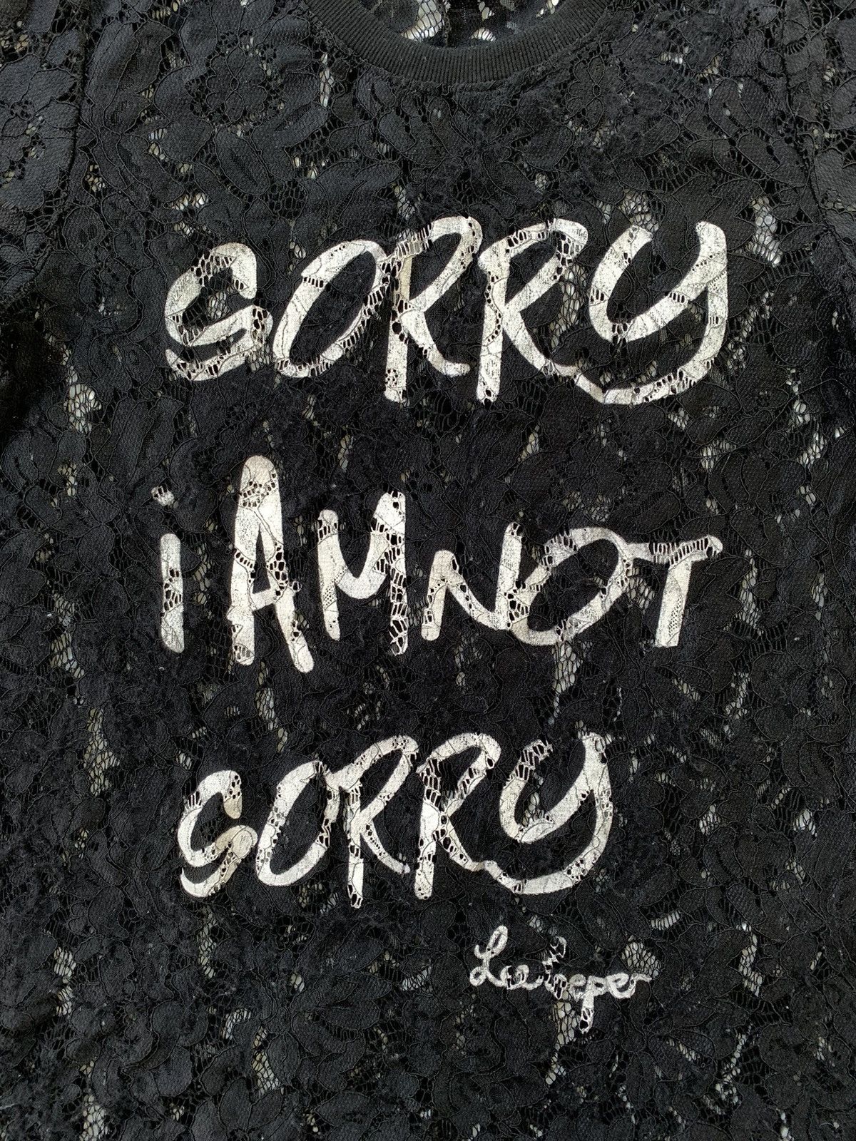 Japanese Brand BLOUSE SORRY I AM NOT SORRY Size L / US 10 / IT 46 - 2 Thumbnail