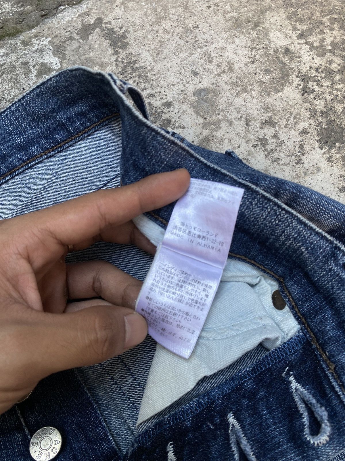Acne Studios Acne Studios Blue Wash Slim Jeans - Roc The Boat Size US 29 - 6 Thumbnail