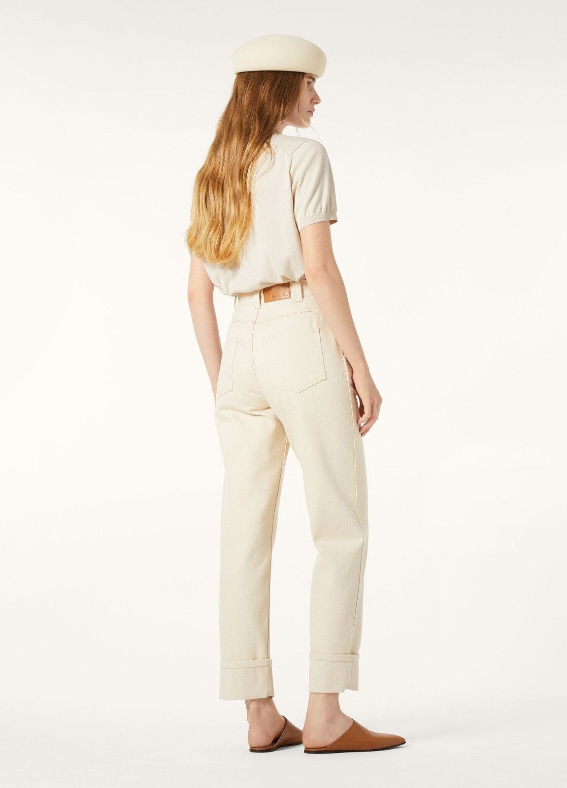 Loro Piana o1srvl11e0526 FAP2848 Garey Jeans in Beige Size 24" / US 00 / IT 34 - 4 Thumbnail