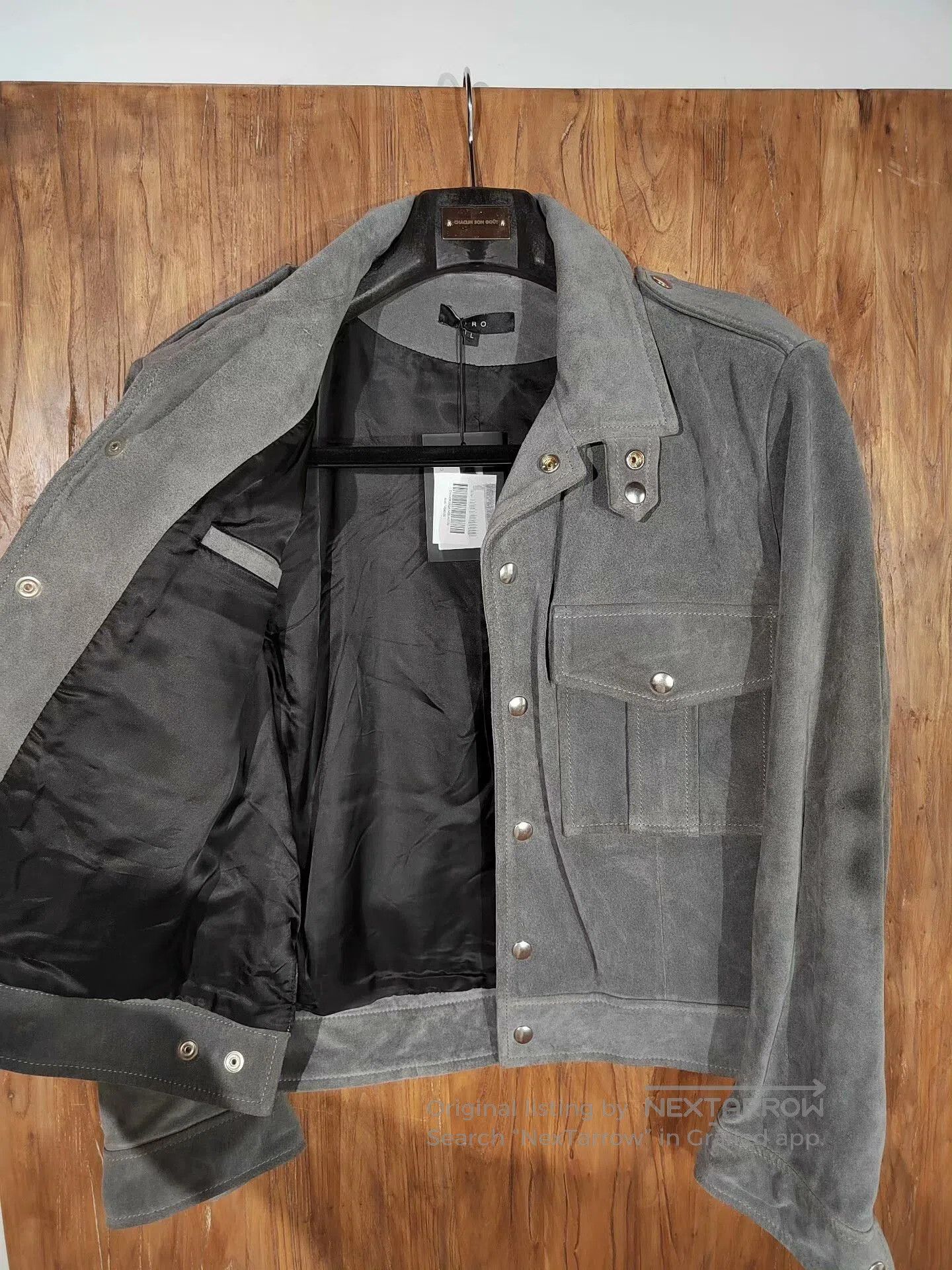 Iro IRO Izzac Gray Suede Jacket. Size US L / EU 52-54 / 3 - 2 Thumbnail