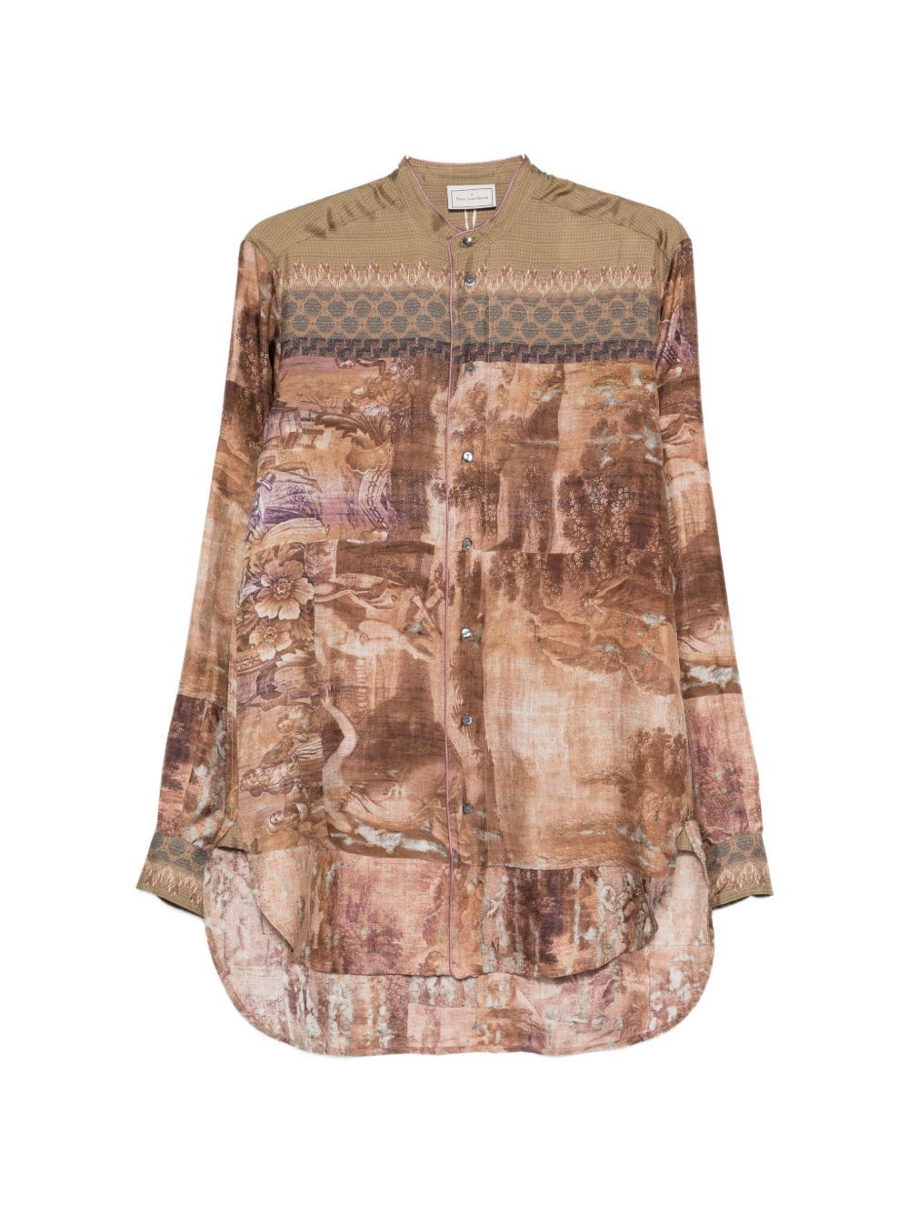 Pierre-Louis Mascia PRINTED SILK SHIRT Size M / US 6-8 / IT 42-44 - 1 Thumbnail