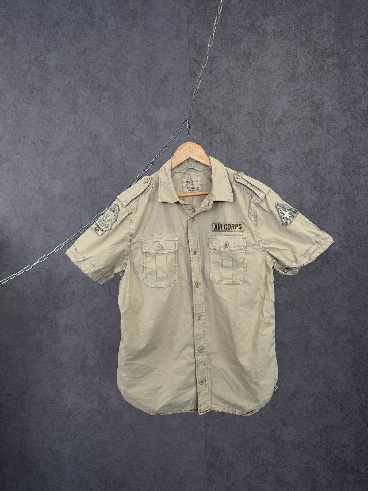 Schott Schott vintage designer military shirt Size US XL / EU 56 / 4 - 1 Thumbnail