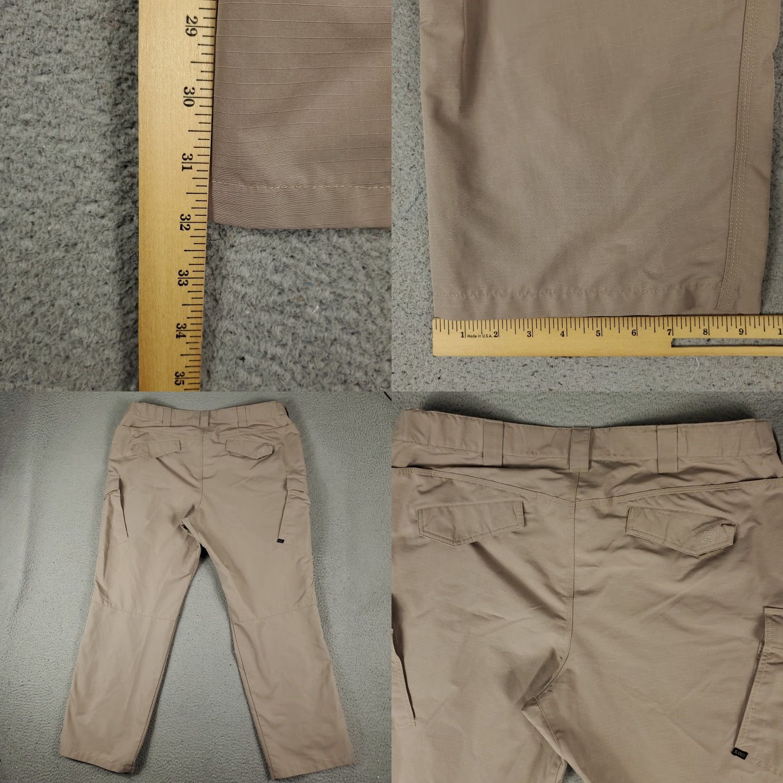 Vintage 5.11 Tactical Series Pants Mens 44x32 Beige Work Cargo Trousers STAINED Size US 44 / EU 60 - 8 Thumbnail