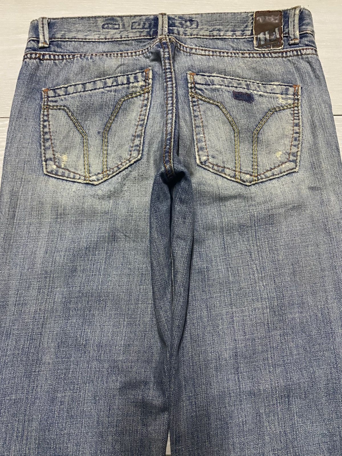 Japanese Brand Vintage Japanese Brand Miss60 Distressed Bootcut Flare Jeans Size US 30 / EU 46 - 4 Thumbnail