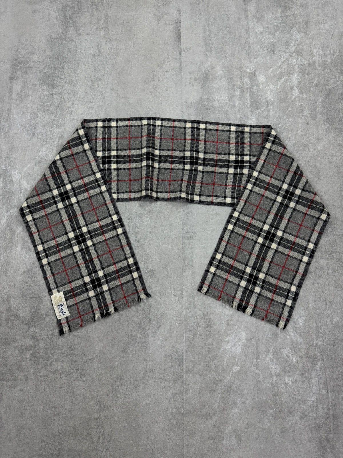 Pringle Of Scotland Pringle Of Scotland Plaid Wool Scarf Vintage Made In GB Size ONE SIZE - 4 Thumbnail