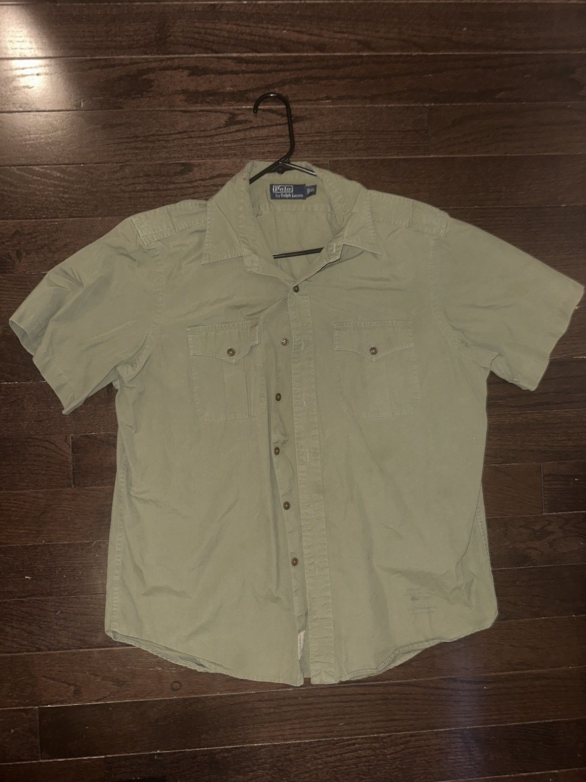 Polo Ralph Lauren Polo Vintage Green Button Up Short Sleeve Size US XL / EU 56 / 4 - 1 Thumbnail