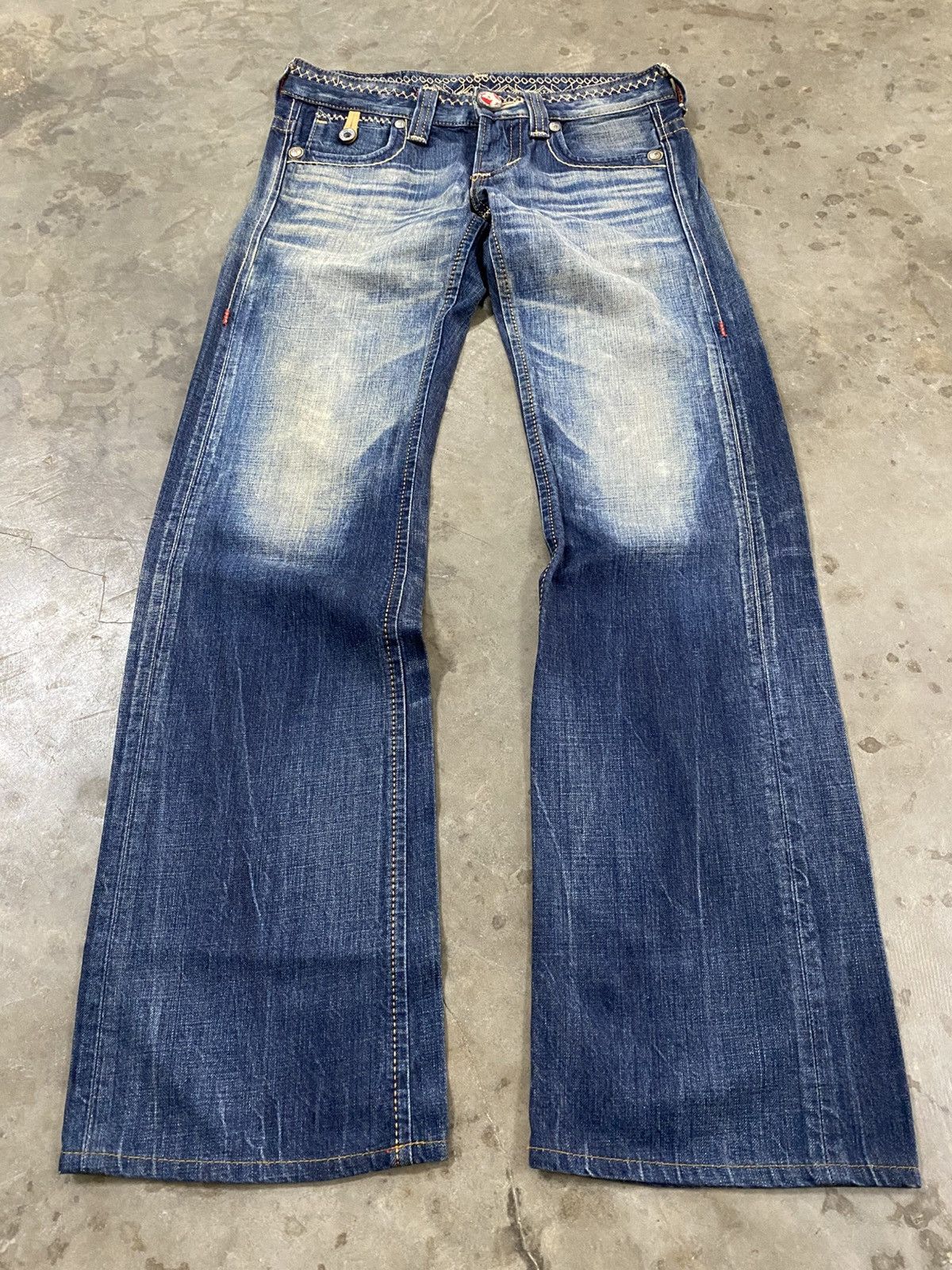 Tornado Mart Flare Jeans Japanese Edwin BTL515 Low Rise @302 Size US 28 / EU 44 - 8 Thumbnail