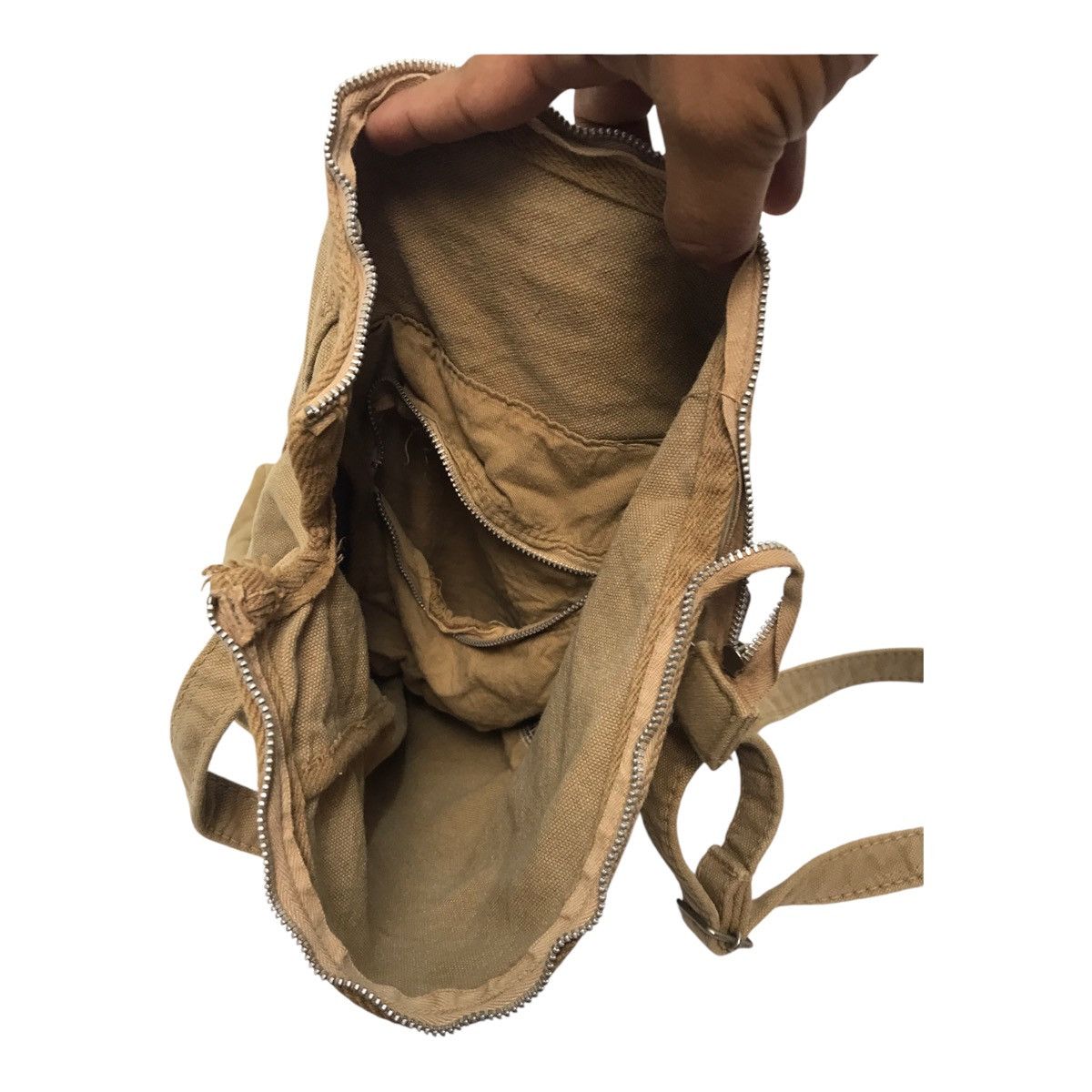 45rpm × Kapital × Vintage 45rpm Denim/Canvas Brown Sling Bag Size ONE SIZE - 2 Thumbnail