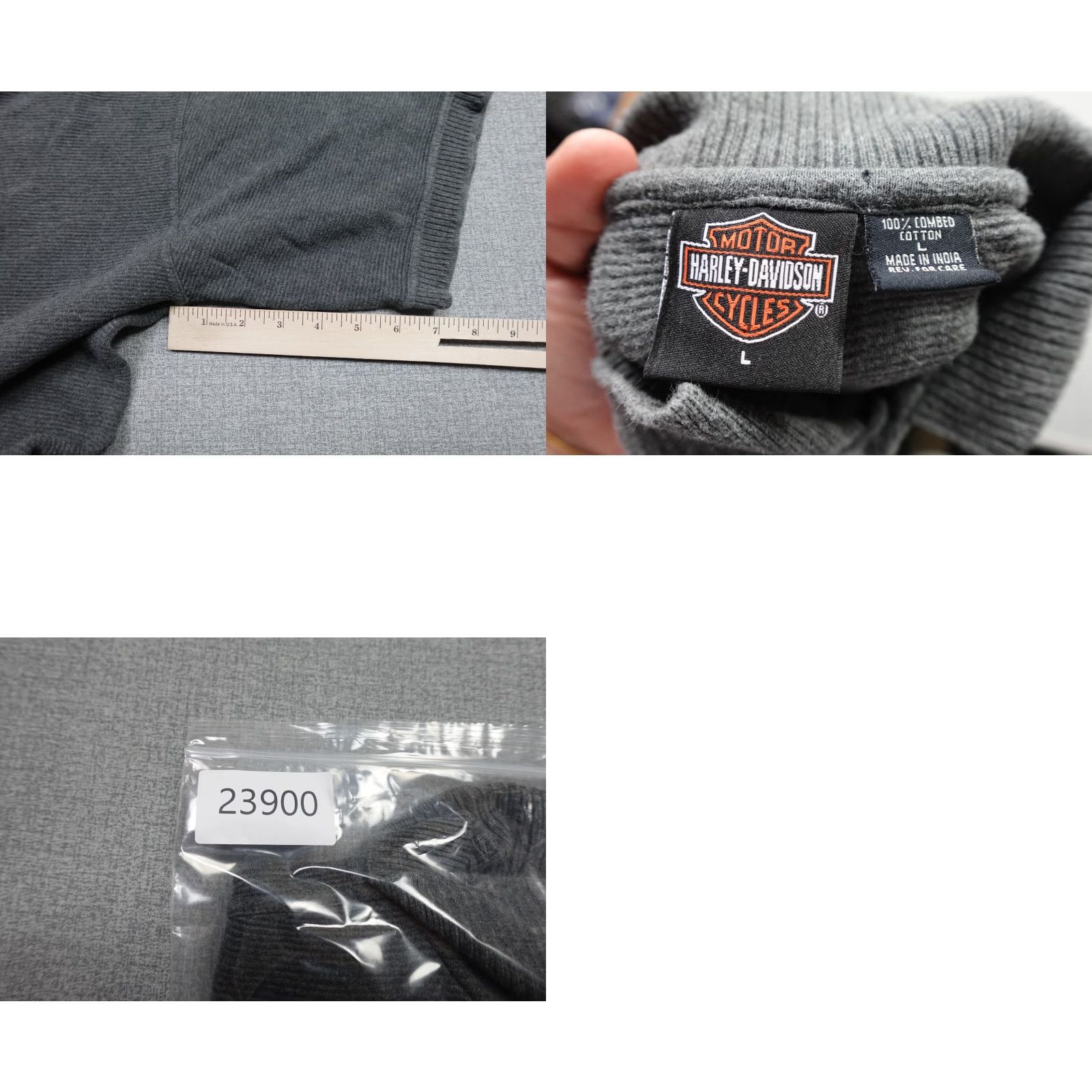 Harley Davidson VINTAGE Harley-Davidson Polo Mens Large Gray Motorcycle Biker Riding Eagle Shirt Mens Large Gray Polo Harley-Davidson Size US L / EU 52-54 / 3 - 8 Thumbnail