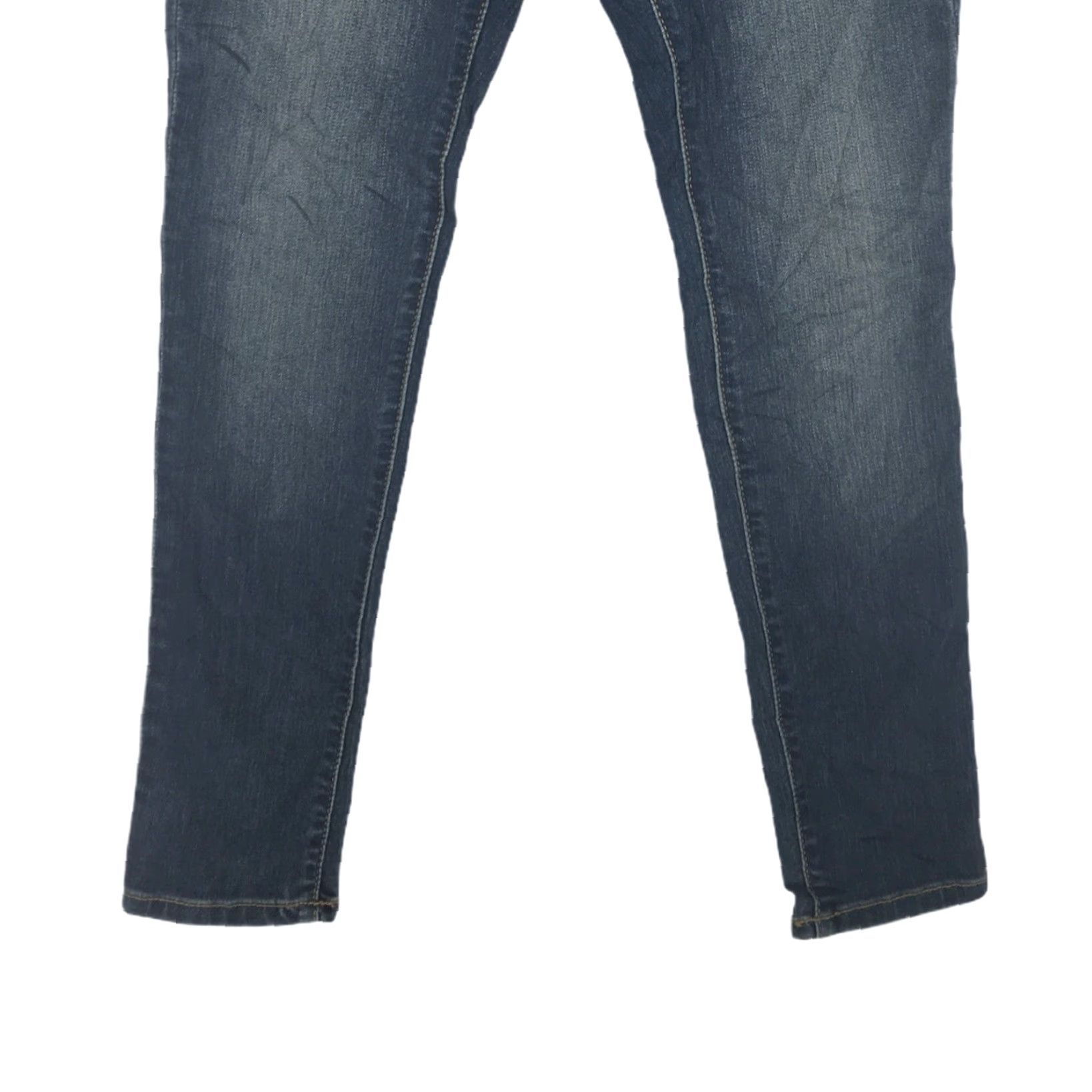 Vintage Universal Thread Women's Blue Denim Skinny Jeans 00/24S Low Rise 28" Inseam Size 24" / US 00 / IT 34 - 6 Thumbnail