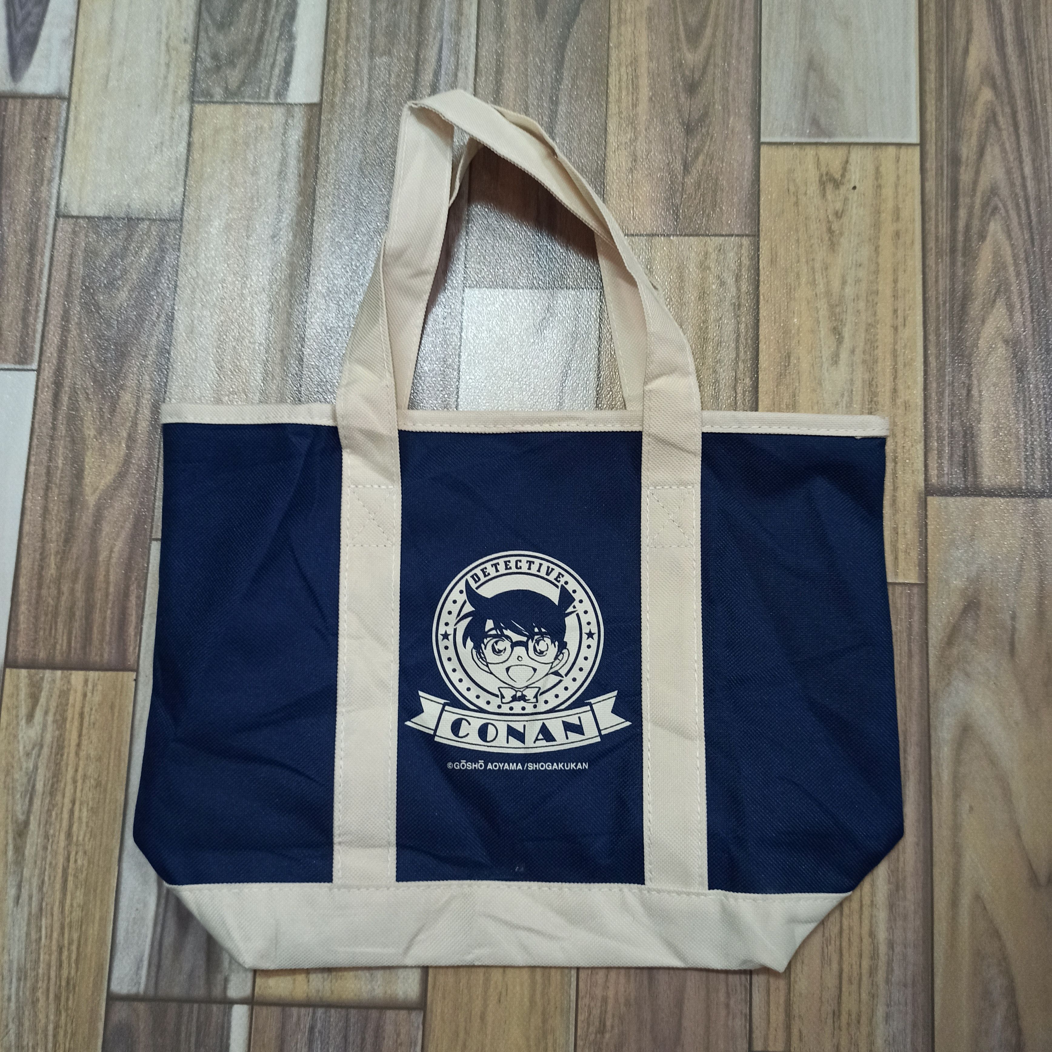 Anima x Movie Mini Tote Bag Detective Conan Suitable Collectors in Blue, Men's