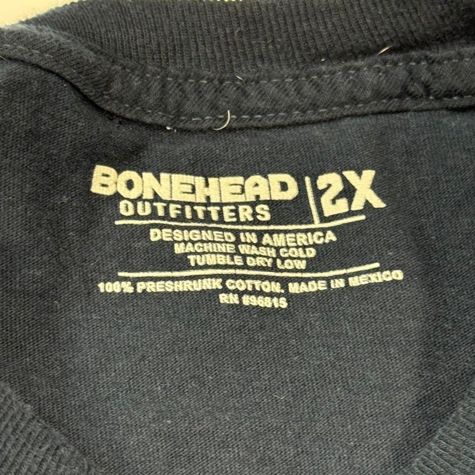 Other Bonehead Outfitters Shirt Mens 2X Blue American Flag Elk Size US XXL / EU 58 / 5 - 3 Thumbnail