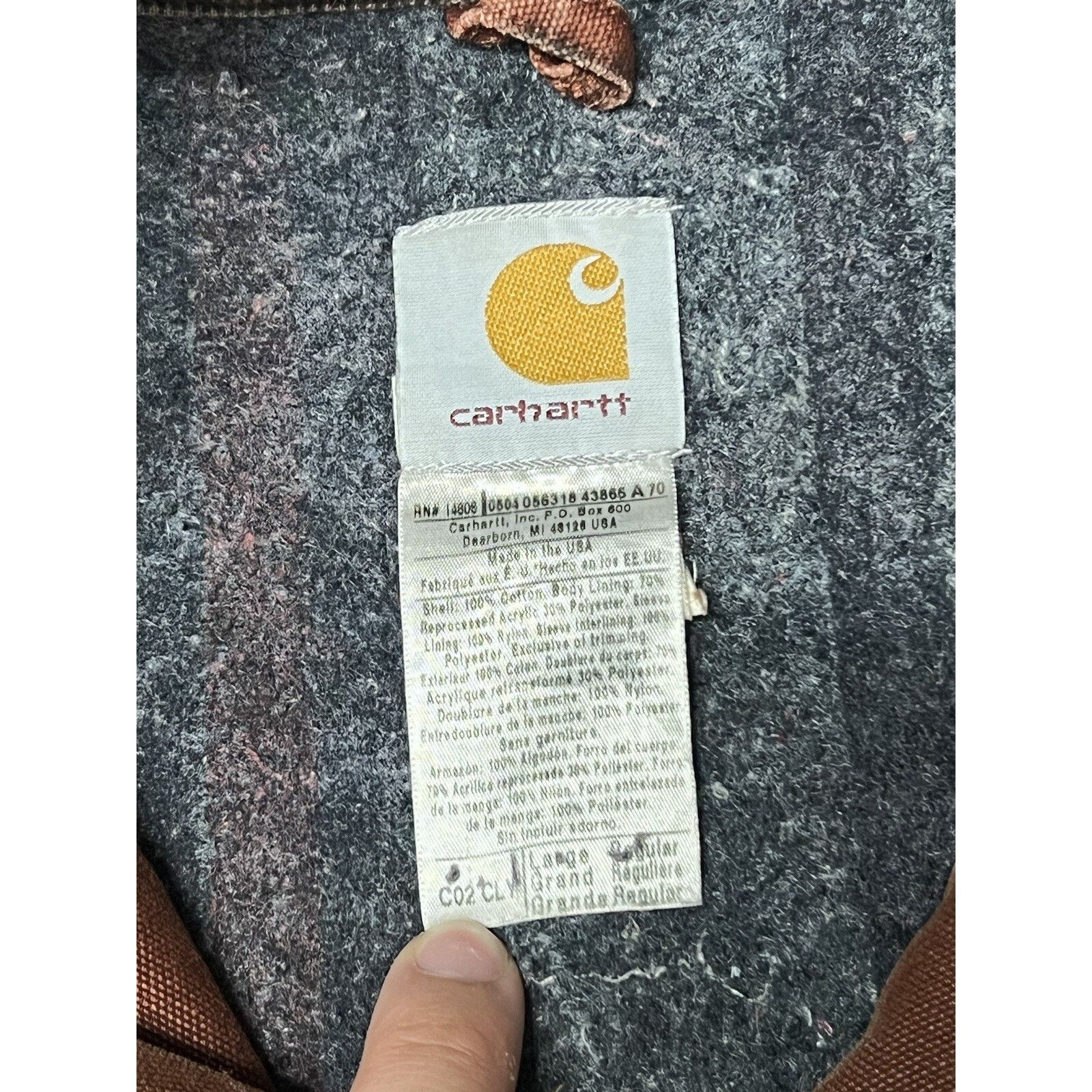 Carhartt Carhartt C02 CLY Chore Coat Large Vintage Faded Work Jacket Size US L / EU 52-54 / 3 - 6 Thumbnail