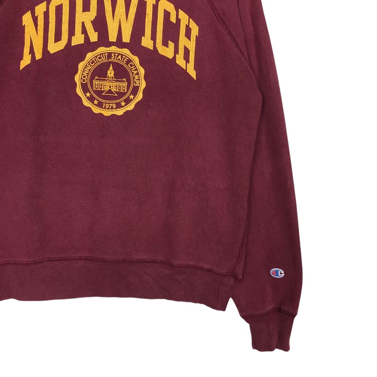 Champion Vintage Sweatshirt Champion Norwich Connecticut State Champ Size US L / EU 52-54 / 3 - 6 Thumbnail