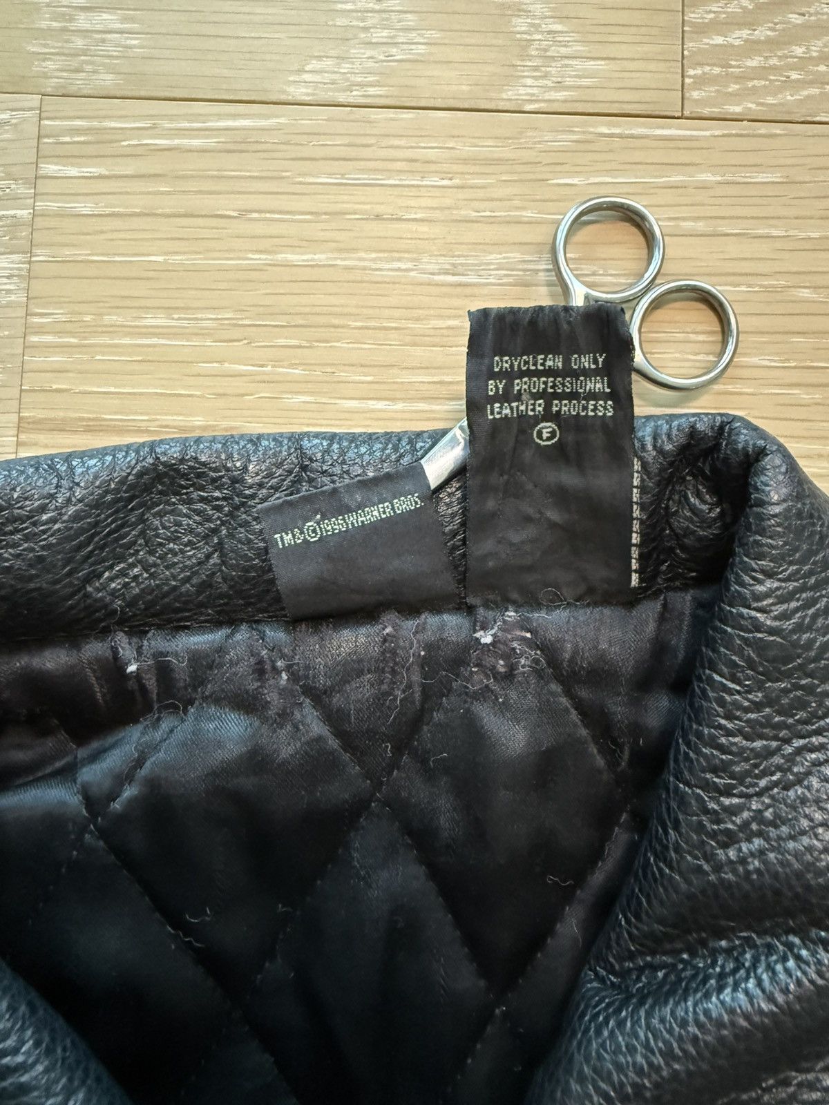 Warner Bros Vintage 90s Taz Tasmanian Devil Leather Wool Jacket Size US S / EU 44-46 / 1 - 8 Thumbnail