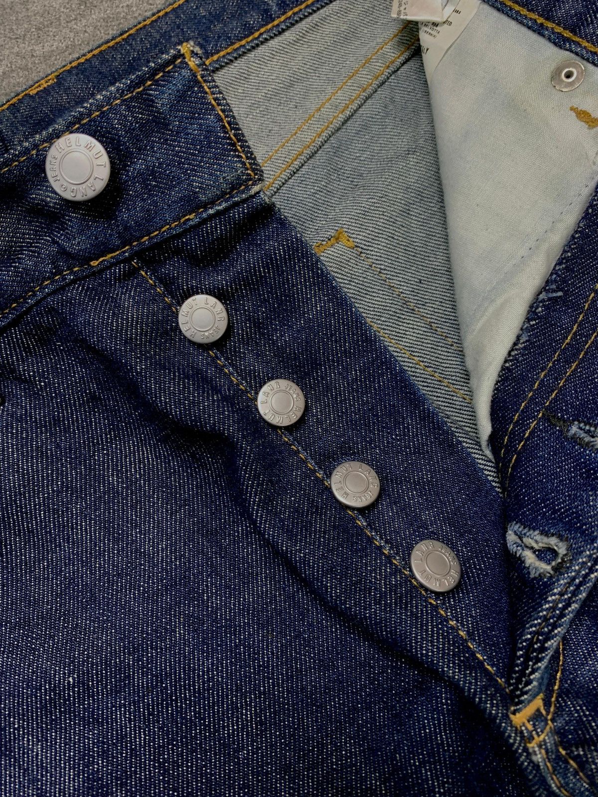 Helmut Lang FREE TAX! 2000s Indigo Classic Cut Denim Jeans Size US 28 / EU 44 - 7 Thumbnail
