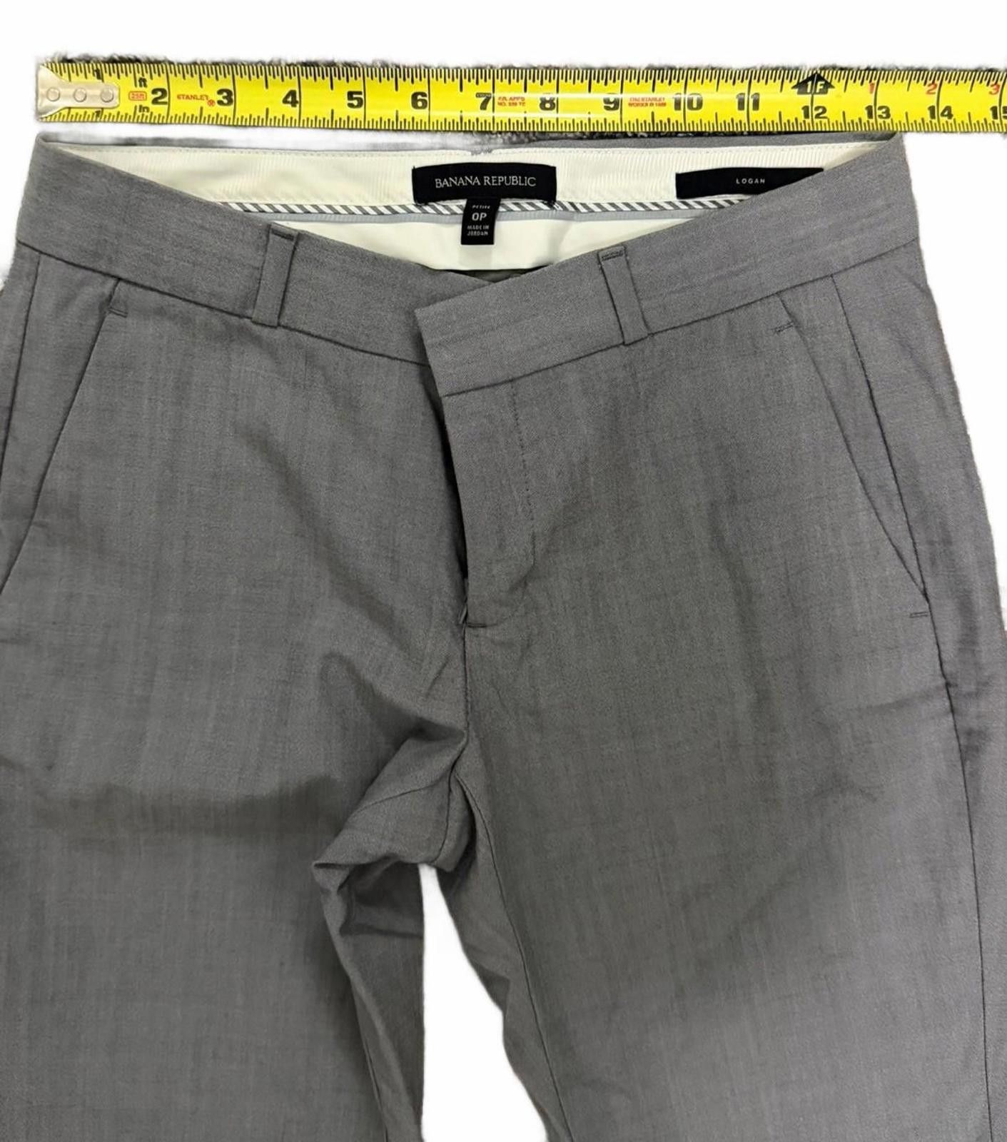 Banana Republic BANANA REPUBLIC Logan Dress Pants in Grey (0P / 0 Petite) Size 25" / US 0 / IT 36 - 5 Thumbnail