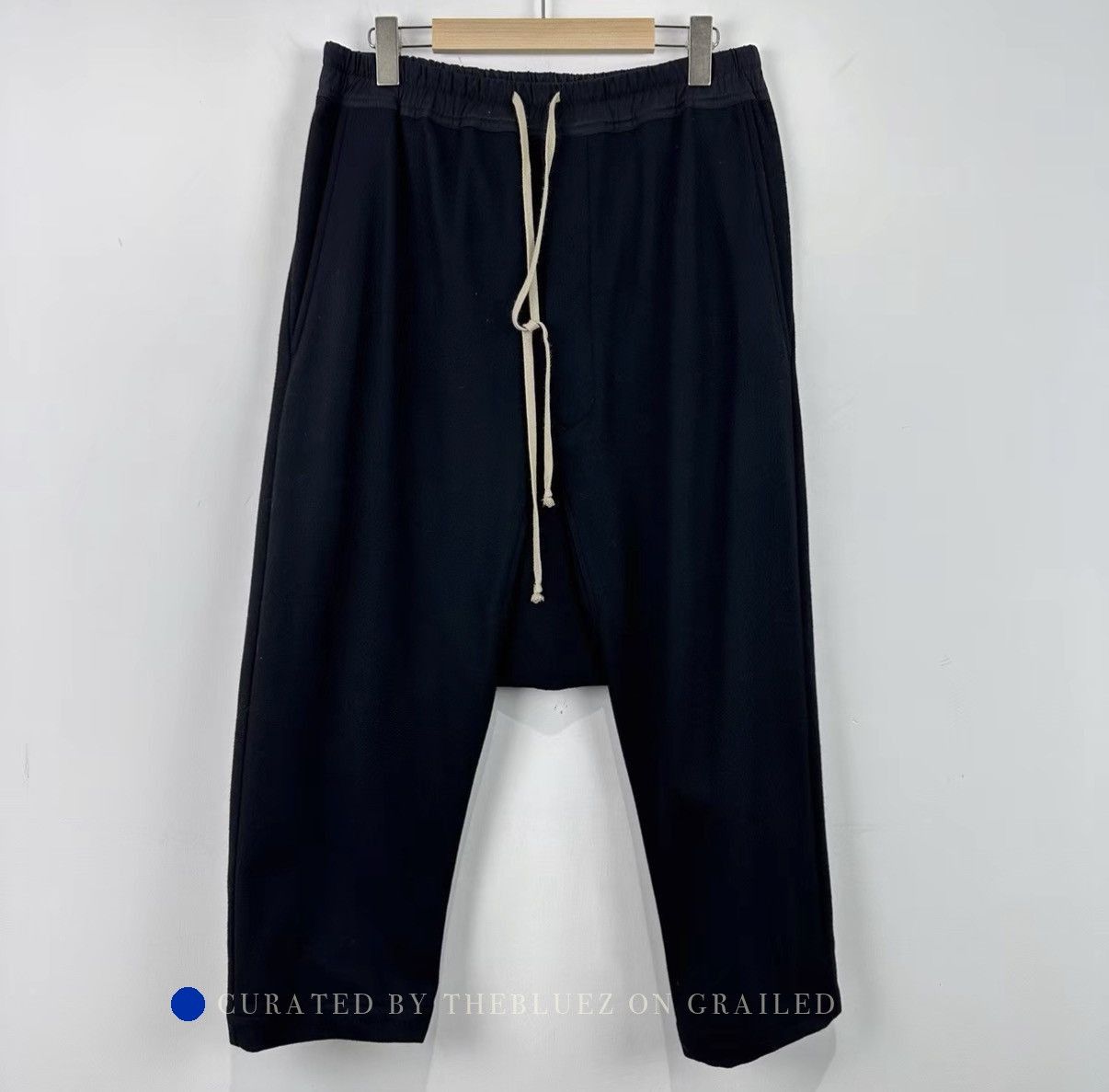 Rick Owens Low Crotch Casual Pants in Black Size US 32 / EU 48 - 1 Thumbnail
