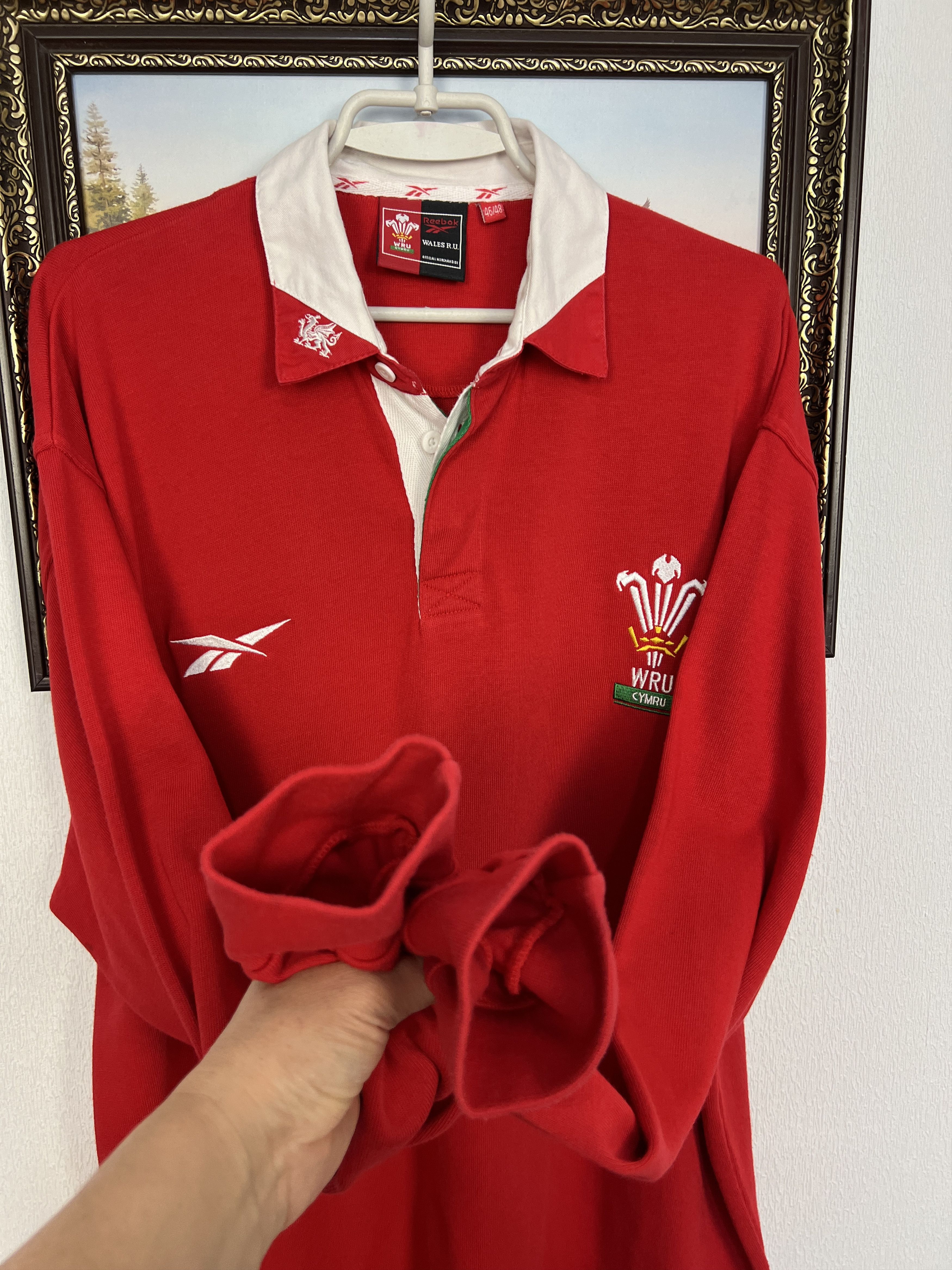 Reebok Vintage 90's Wales Rugby Union Jersey Long Sleeve Shirt Size US XXL / EU 58 / 5 - 5 Thumbnail
