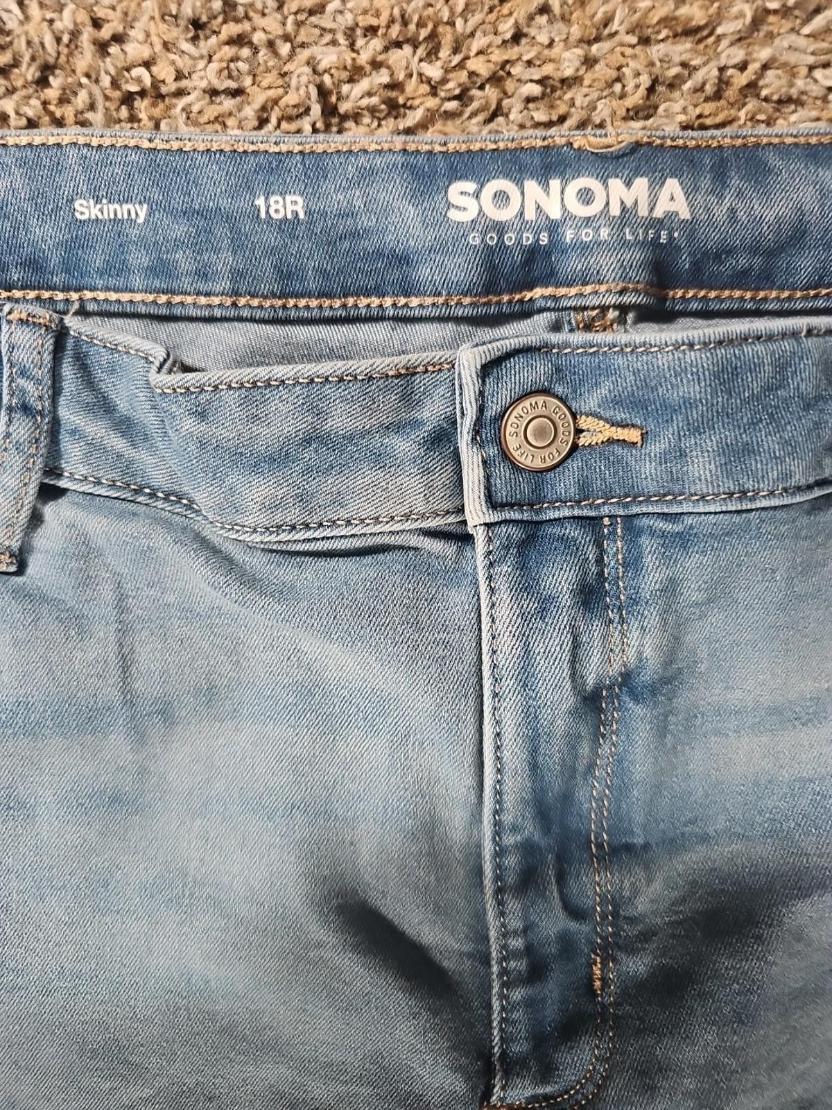 Sonoma Sonoma Skinny 18R The Everyday Jean NWT Size 40" / US 18 - 2 Thumbnail