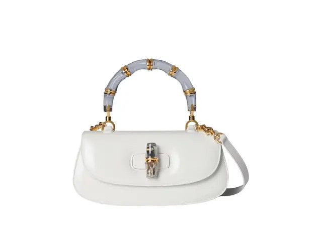 Gucci o1la5ras0526 Size: OS / Bamboo Diva Medium Bag in White Size ONE SIZE - 1 Thumbnail