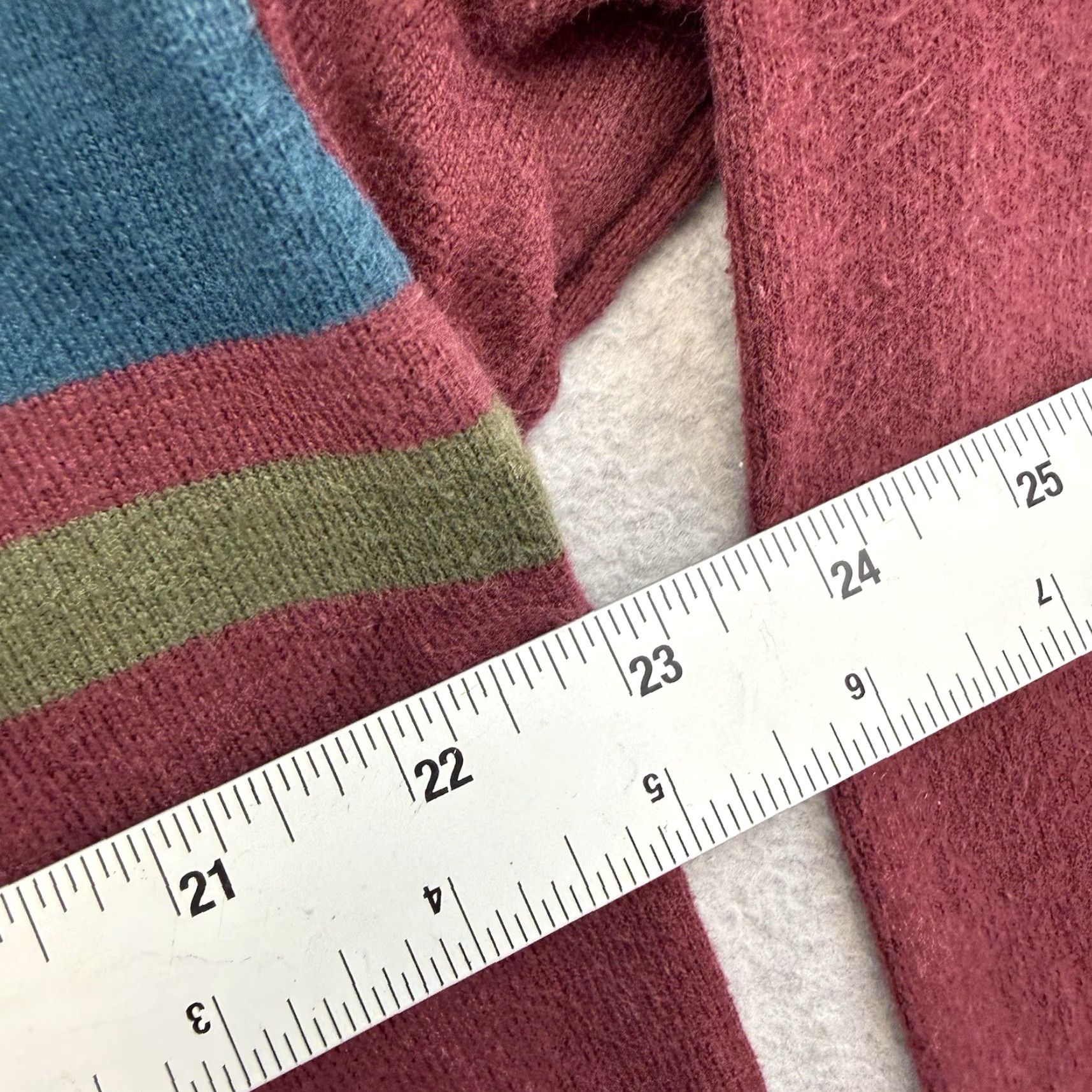 Vintage VINTAGE L.L. Bean Sweatshirt Sweatshirt Striped Mock Neck Pullover Heavyweight Big & Tall LT Red 80s 90s USA Mens Size US L / EU 52-54 / 3 - 6 Thumbnail