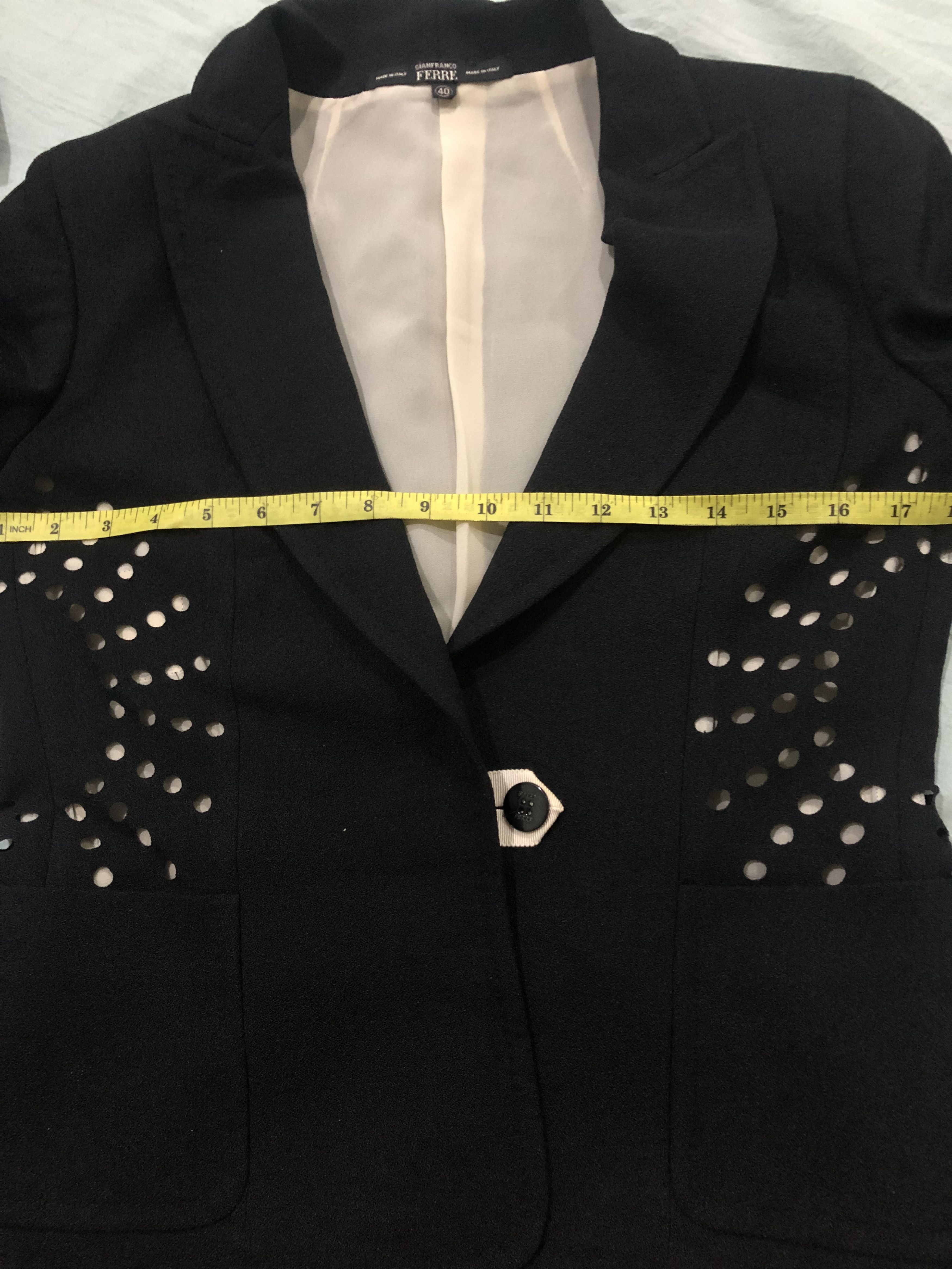 Gianfranco Ferre Luxury Italian Designer Blazer by Gianfranco Ferré Size S / US 4 / IT 40 - 13 Thumbnail