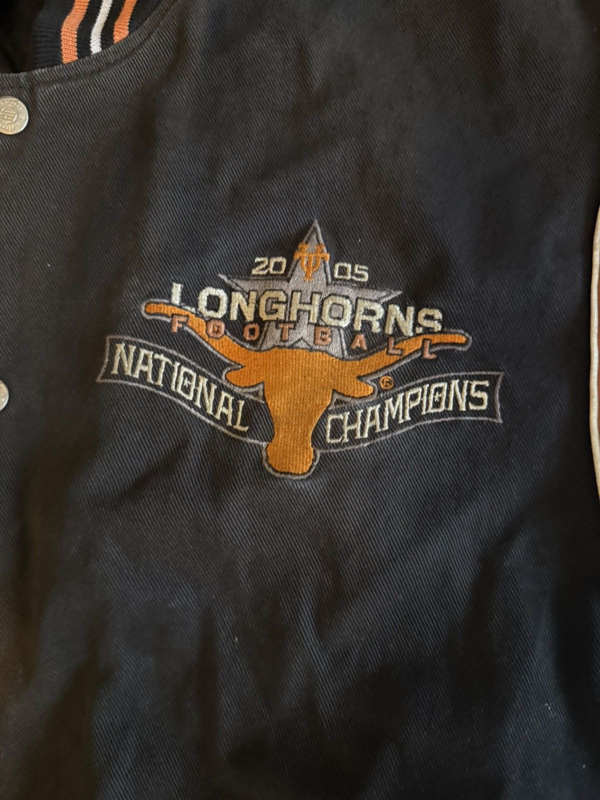 JH Design Longhorns 2005 National Championship Jacket Size US XL / EU 56 / 4 - 8 Thumbnail