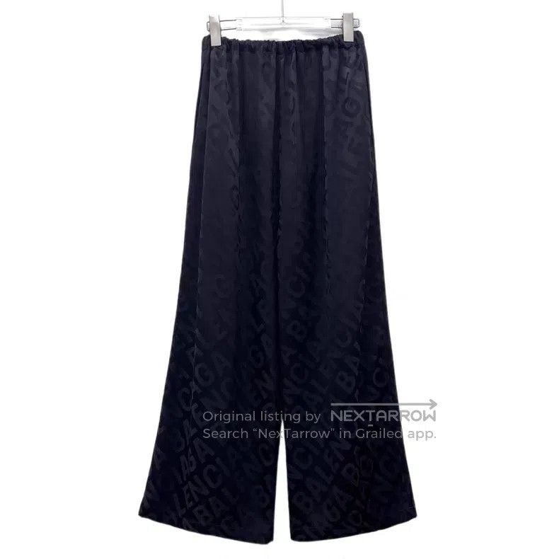 Balenciaga Balenciaga Black Logo Letter Print Camo Wide Leg Lounge Pa Size 33" - 1 Thumbnail