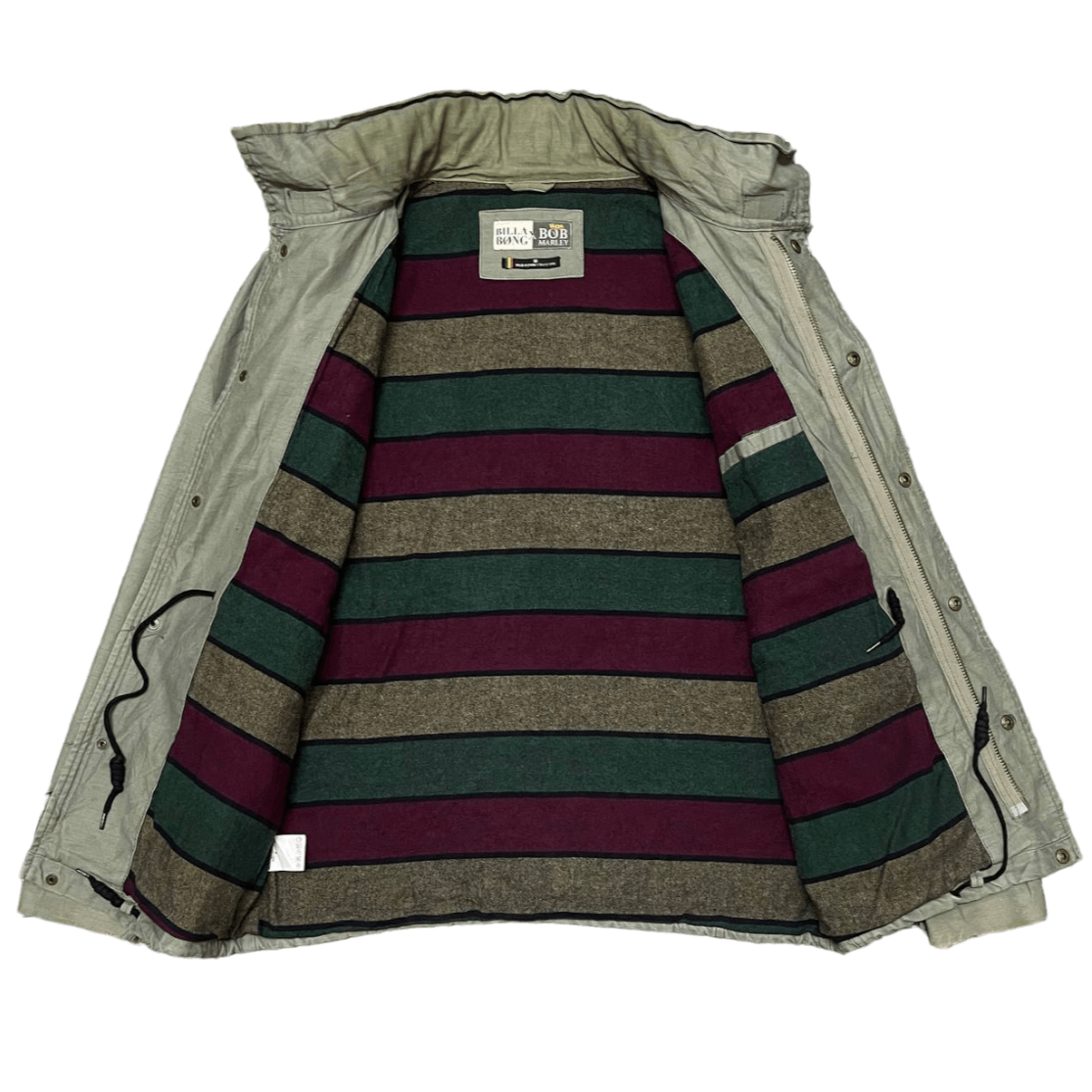 Bob Marley Vintage Billabong x Bob Marley M65 Military Cargo Jacket Size US L / EU 52-54 / 3 - 12 Thumbnail
