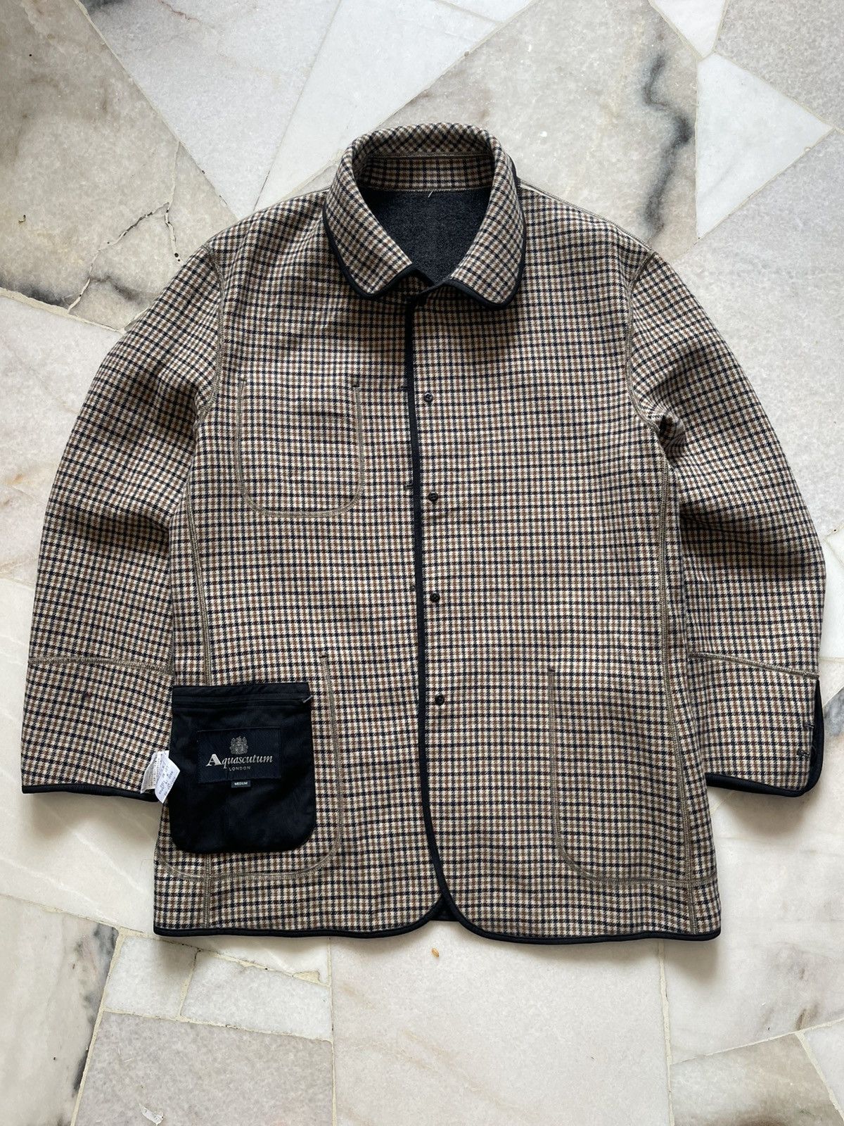 Aquascutum Aquascutum London Wool Chore Jacket #98 Size US L / EU 52-54 / 3 - 3 Thumbnail