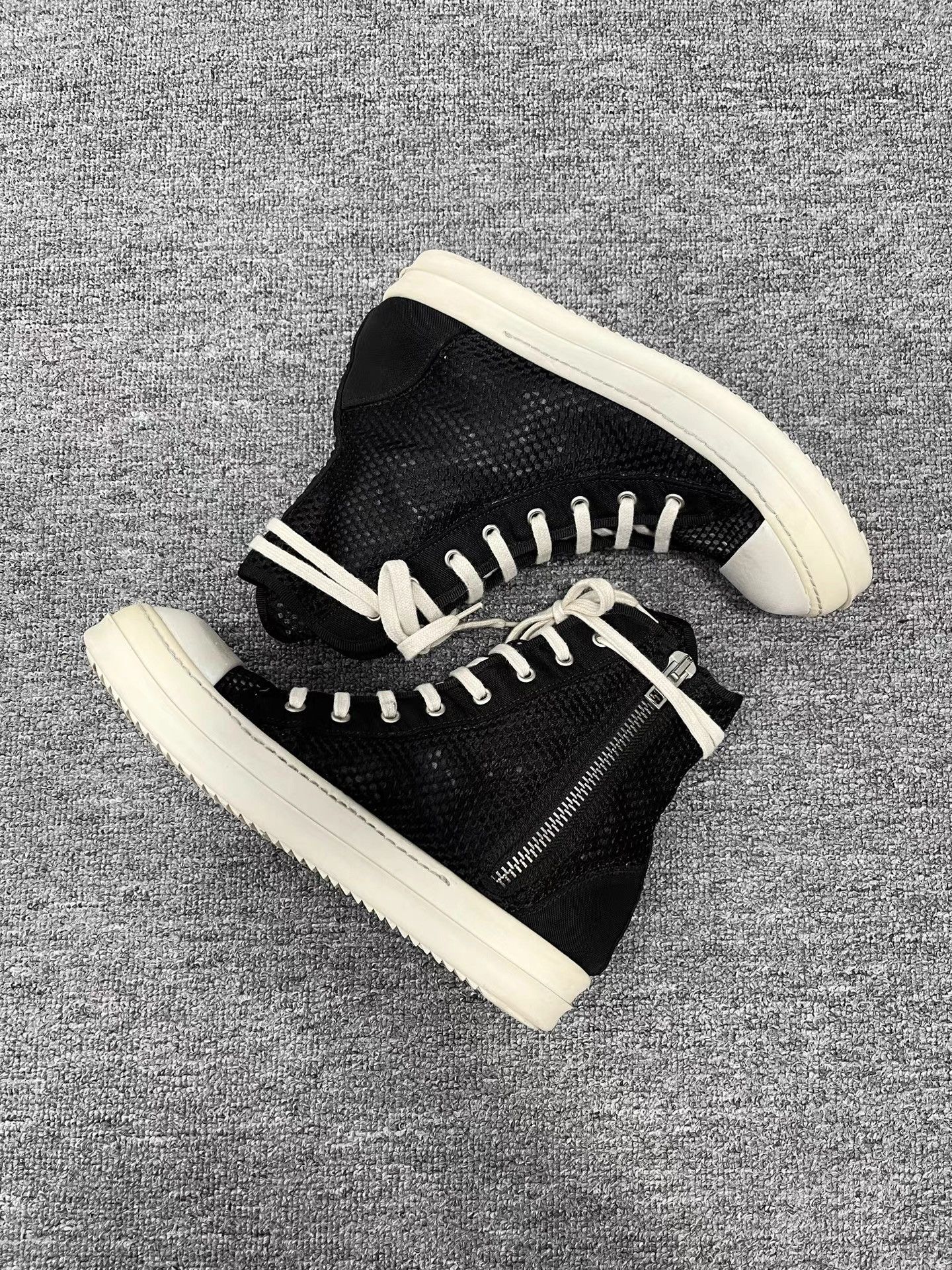 Rick Owens Rick Owens Mesh High Top Sneakers K34 Size US 7 / EU 40 - 4 Thumbnail
