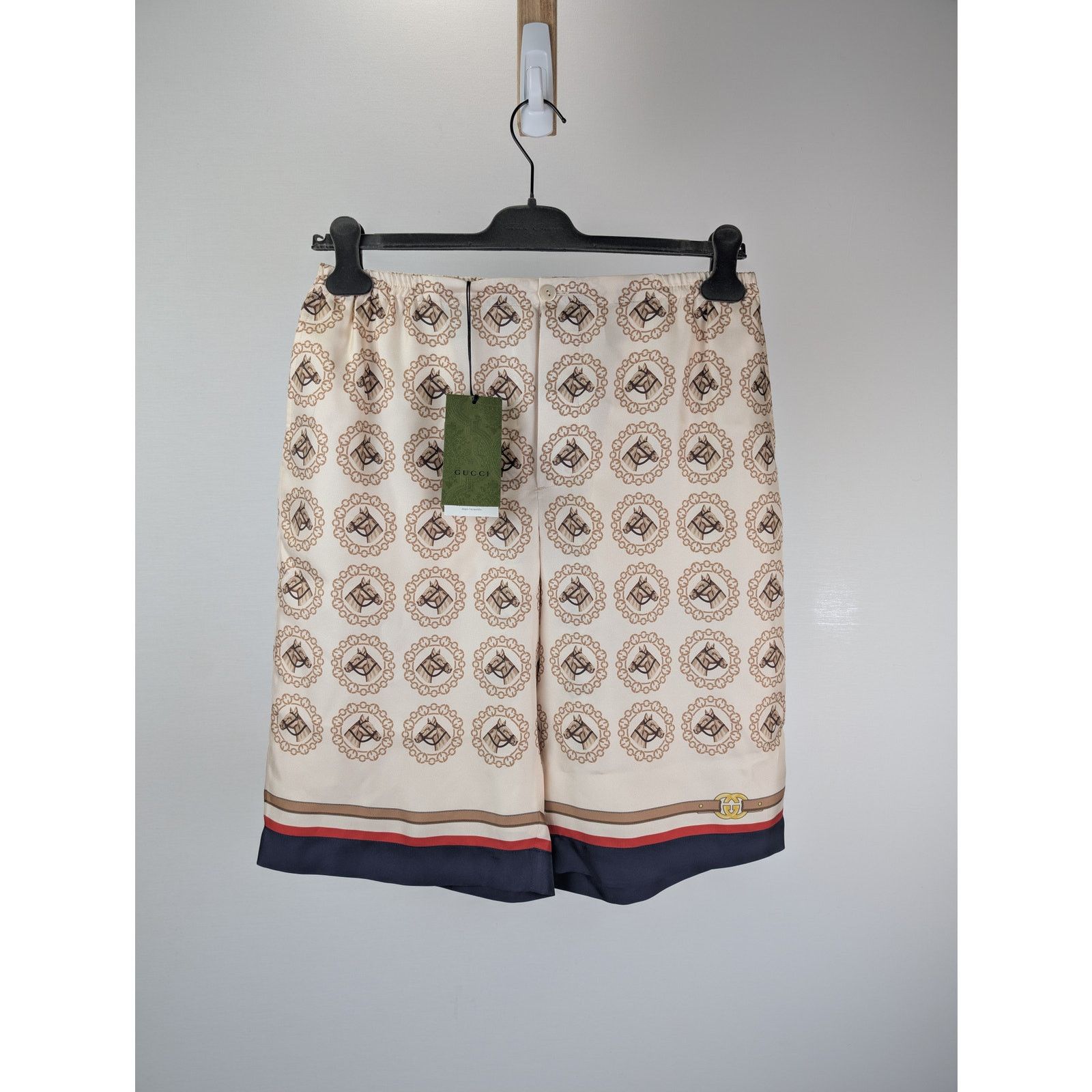 Gucci o1rshd1 Short Pants Horse GG Belt Short on TW PRT Multicolor Size US 32 / EU 48 - 1 Thumbnail