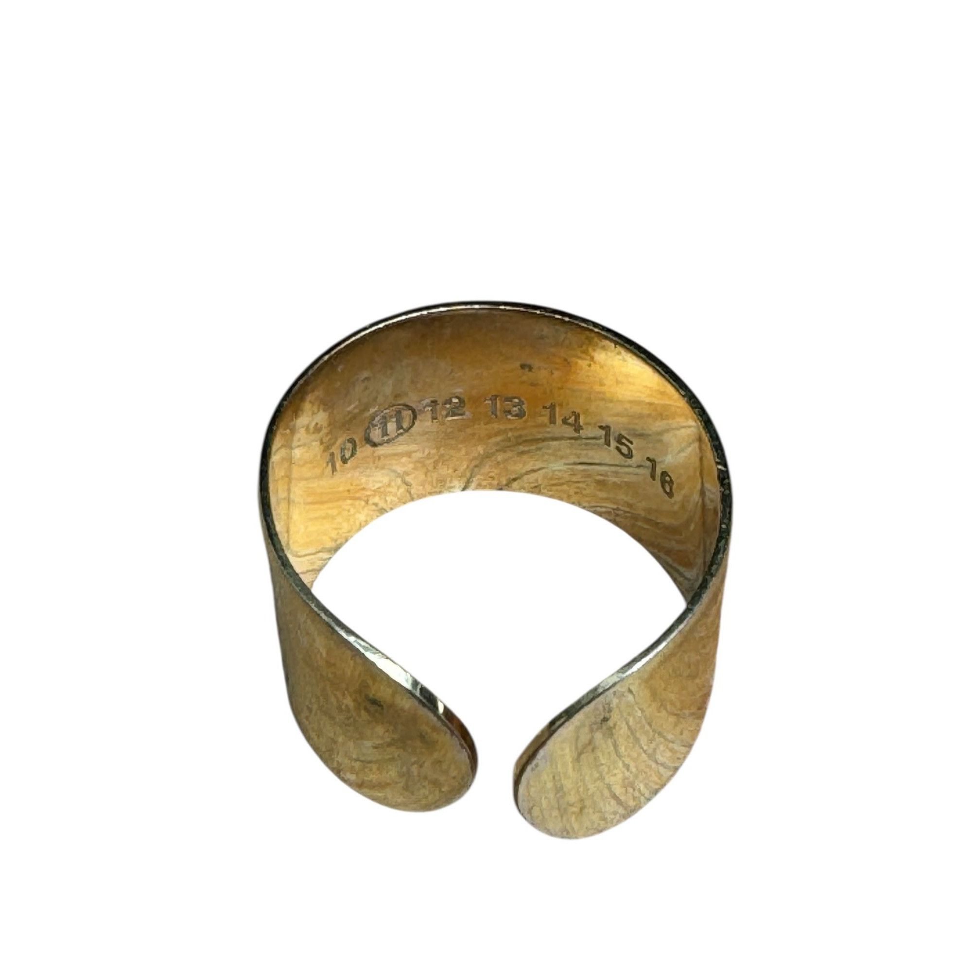 Maison Margiela Line 11 Gold-Tone Sculptural Ring Size ONE SIZE - 2 Thumbnail