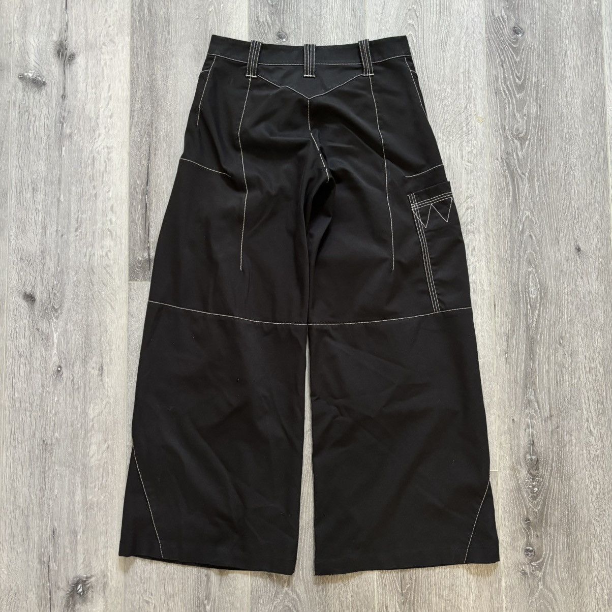 Kiko Kostadinov Kiko Kostadinov SS23 Black Angled Trousers Size US 28 / EU 44 - 2 Thumbnail