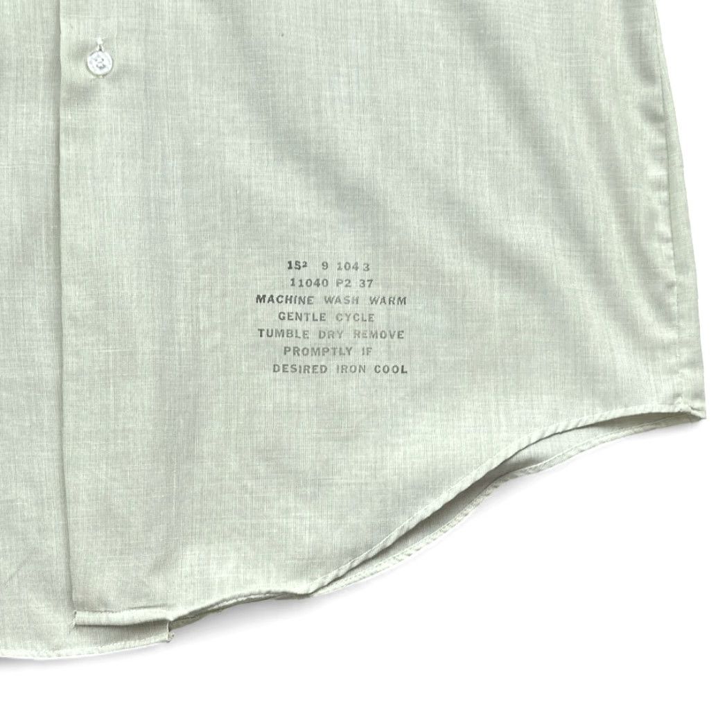 Van Heusen VINTAGE Van Heusen Dress Shirt Hampshire House Bradley Green 70s Adult LARGE Short Sleeve Button-Up Mens Size 42R - 6 Thumbnail
