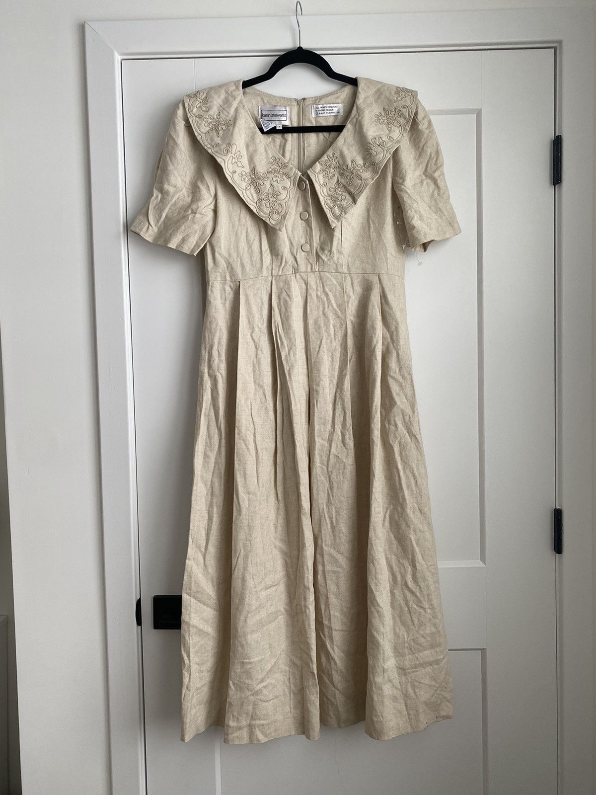 Other NWT Karin Stevens Women’s Dress Beige Dress Size 8 Size M / US 6-8 / IT 42-44 - 2 Thumbnail