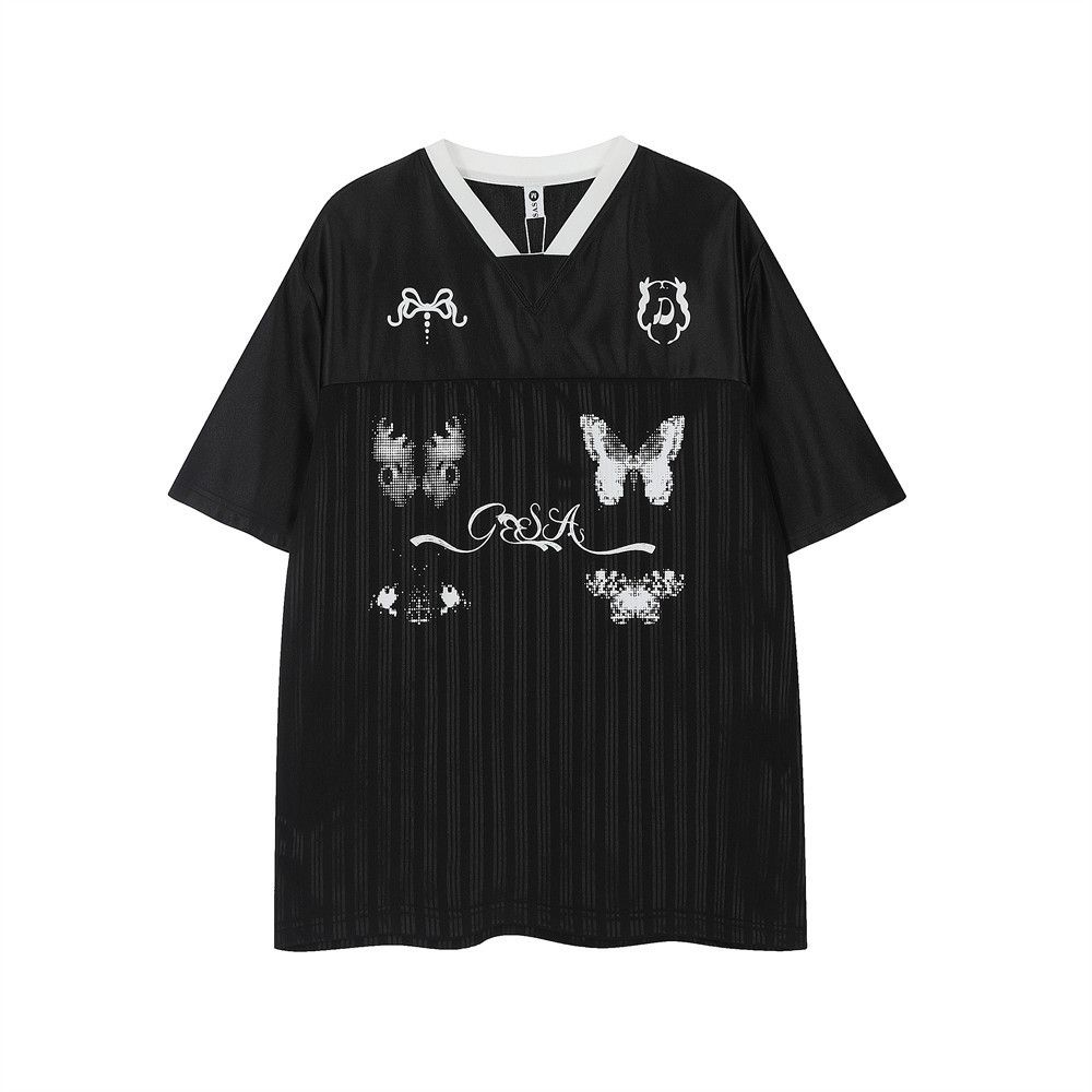 Japanese Brand × Vintage Men's sports loose trendy butterfly print T-shirt Size US M / EU 48-50 / 2 - 1 Thumbnail
