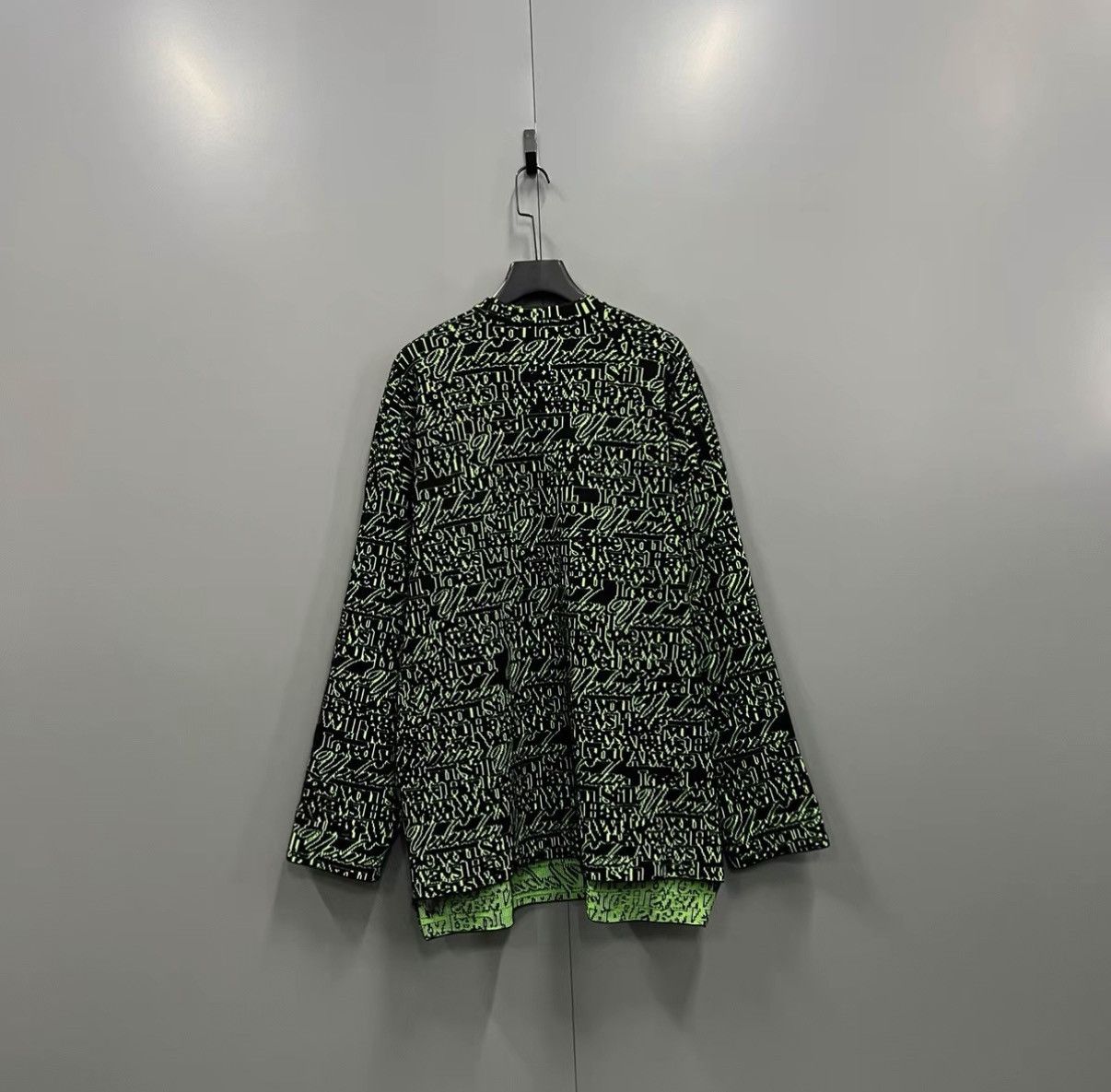 Balenciaga Balenciaga Black-Green Blend Knit Sweater J41 Size US S / EU 44-46 / 1 - 2 Thumbnail