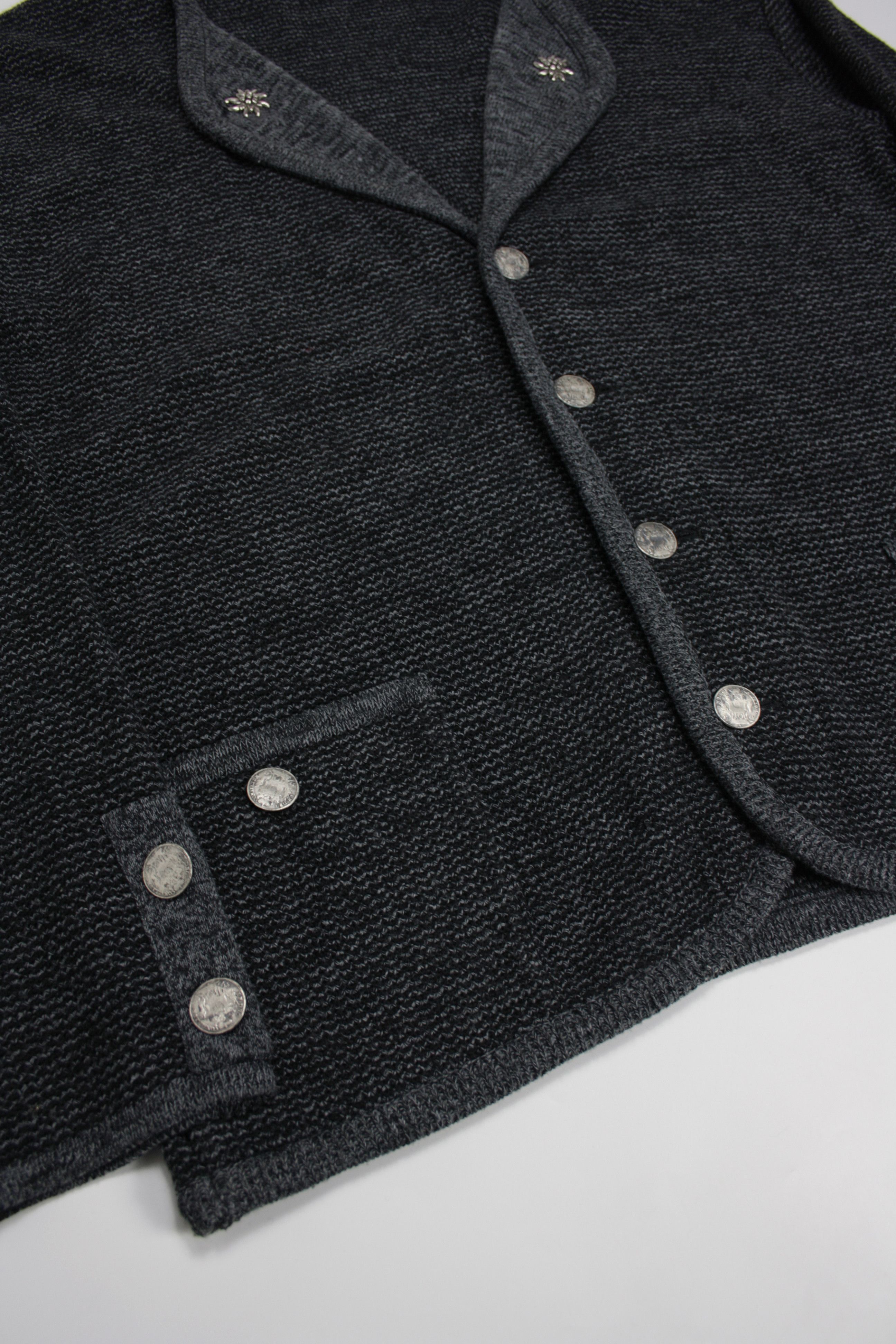 Designer × Vintage Patrick Bernard 90s Vintage Coin Buttons Cardigan Sweater Size US XL / EU 56 / 4 - 2 Thumbnail