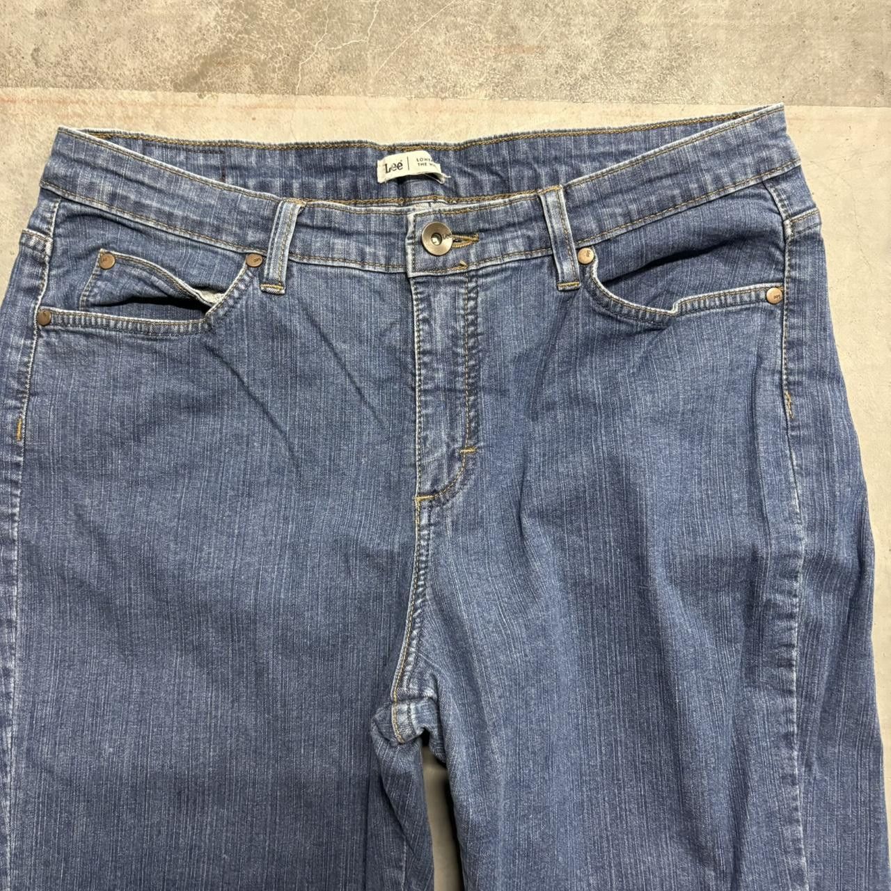 Japanese Brand × Vintage Crazy Vintage Y2K/2000s Wideleg Bootcut Medium Wash Denim Jeans! Size US 33 - 4 Thumbnail