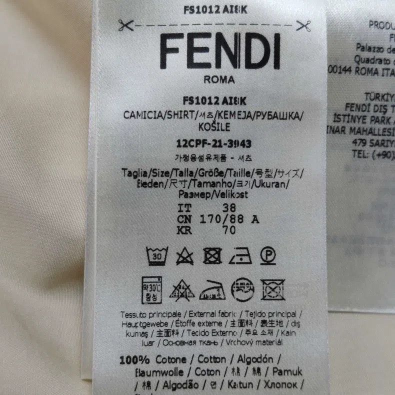 Fendi Fendi size 38 Cotton Solid Color Front Button Collar Long S Size US XXS / EU 40 - 7 Thumbnail