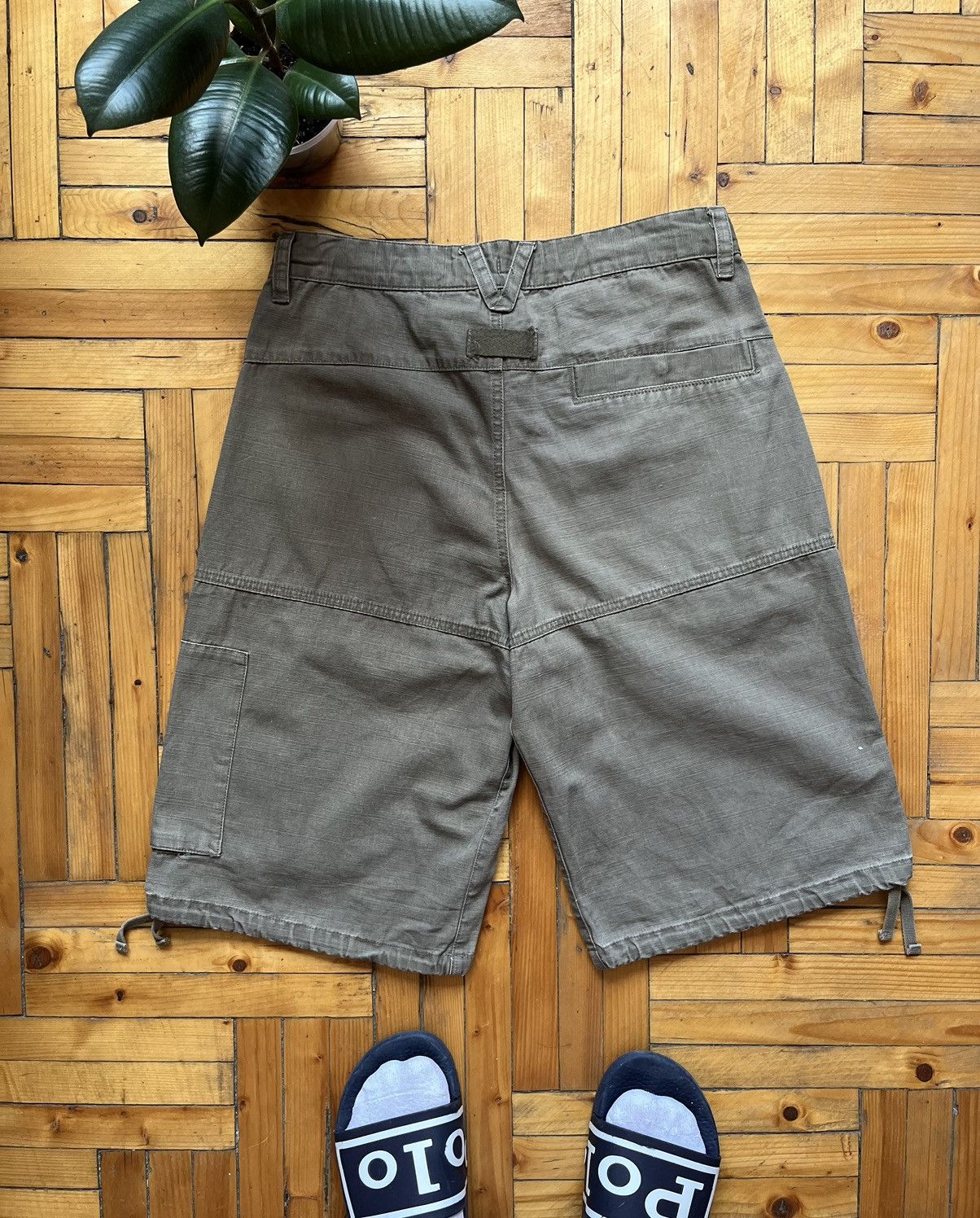 Nike × Vintage Vintage Nike Streetwear Cargo Denim Shorts Y2K Size US 30 / EU 46 - 4 Thumbnail