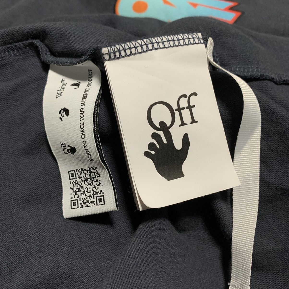 Off-White Off White Medium Thunder Arrows Charcoal Tee Virgil Abloh Size US M / EU 48-50 / 2 - 8 Thumbnail
